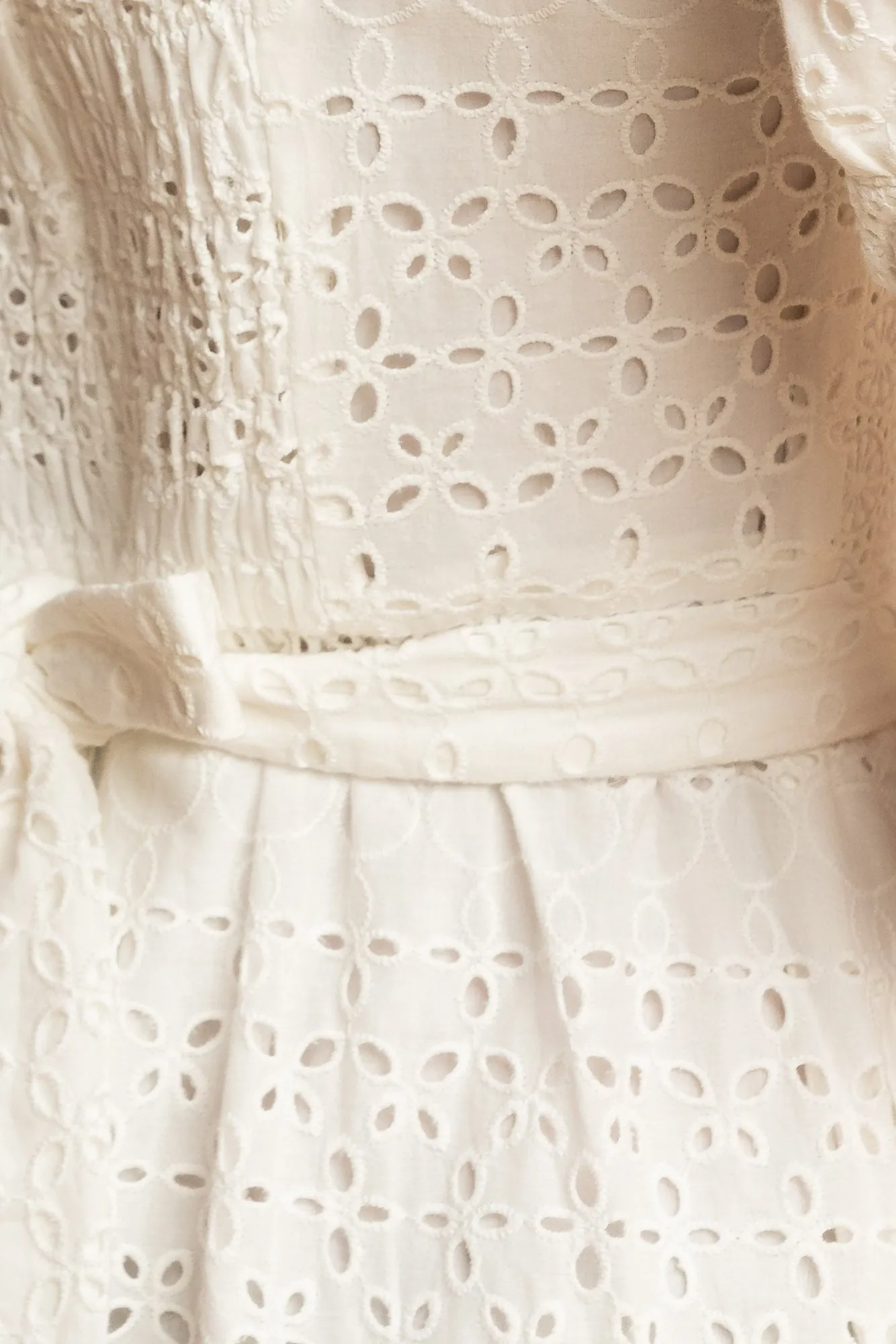 Eyelet Midi Dress