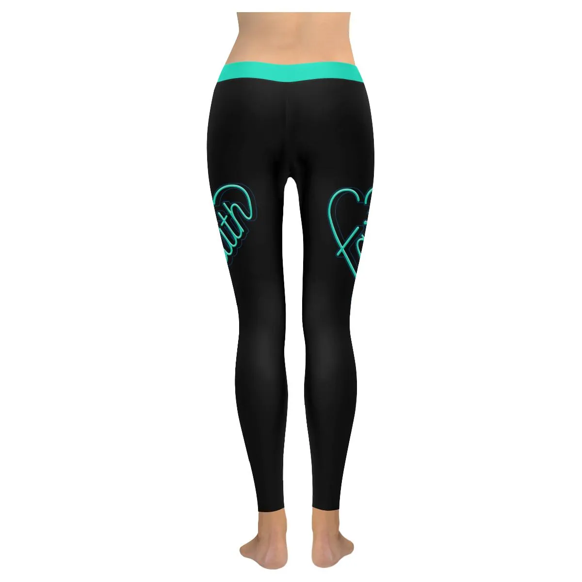 Faith Heart Soft Leggings For Women - Christian Leggings For Women