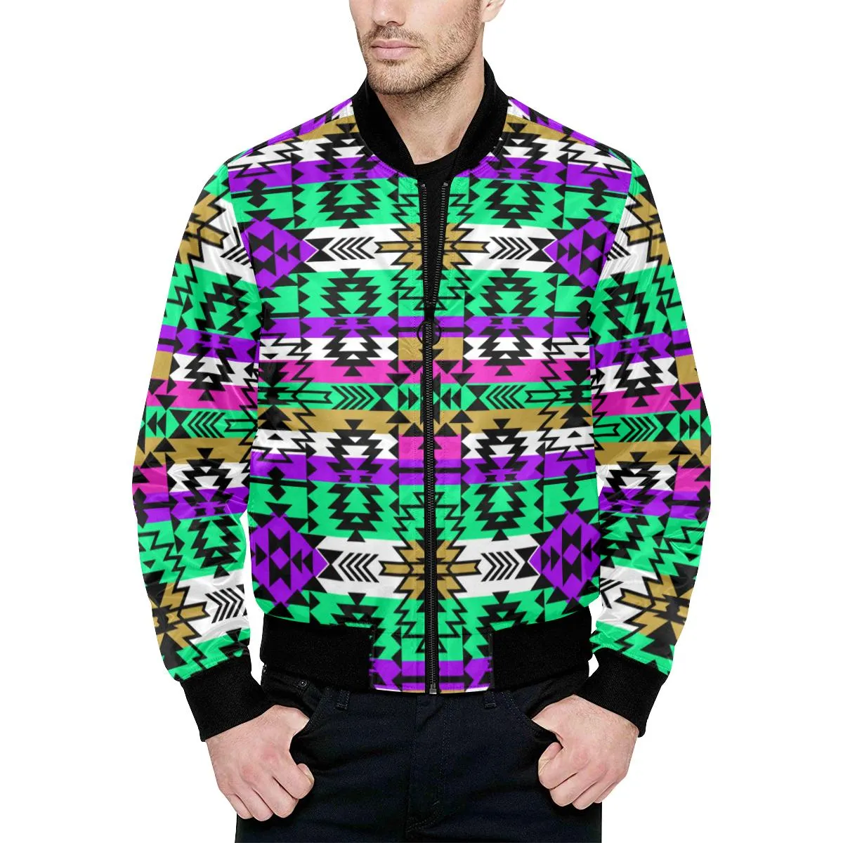 Final Grand Entry Unisex Heavy Bomber Jacket with Quilted Lining