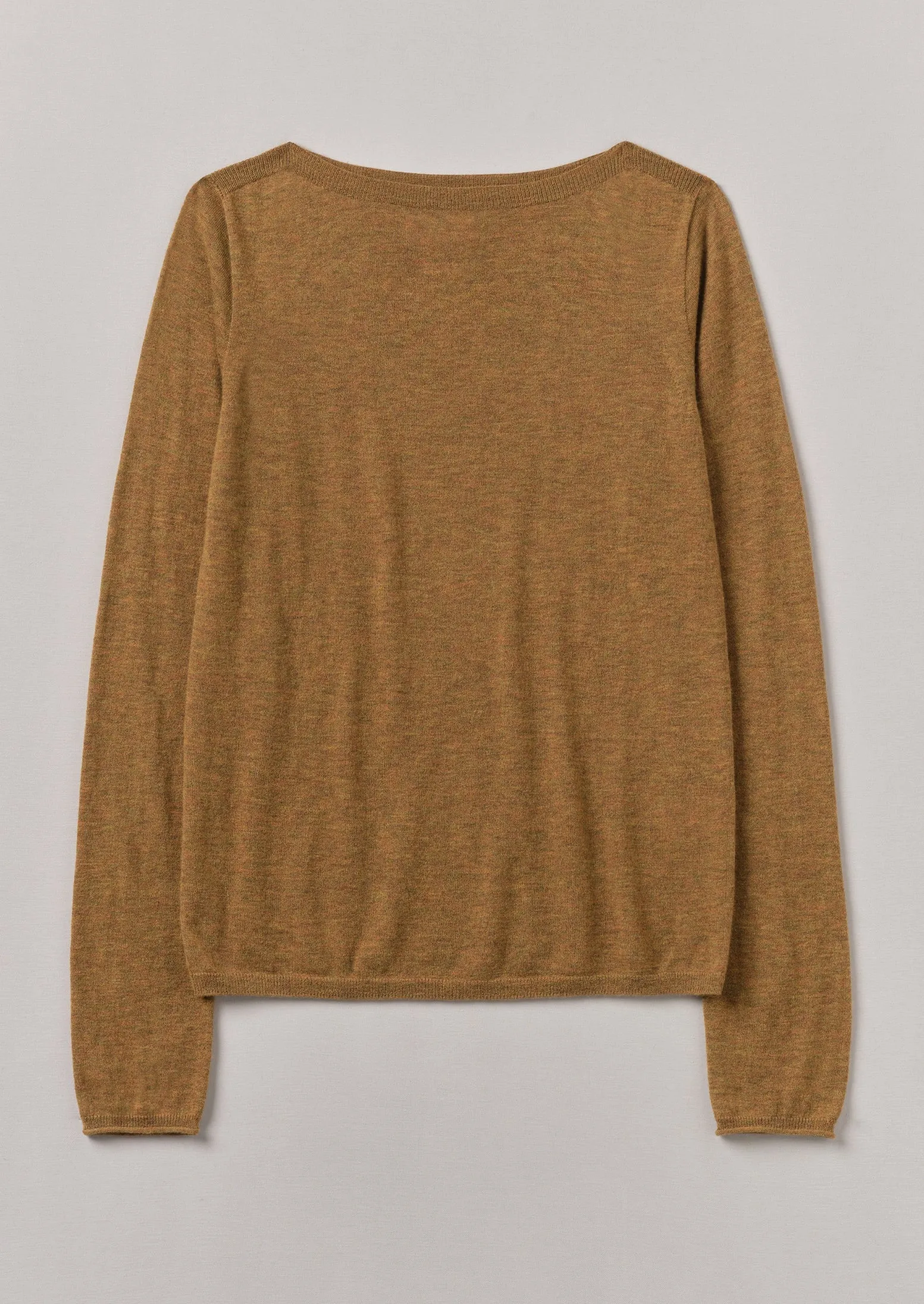 Fine Wool Cashmere Sweater | Tumeric