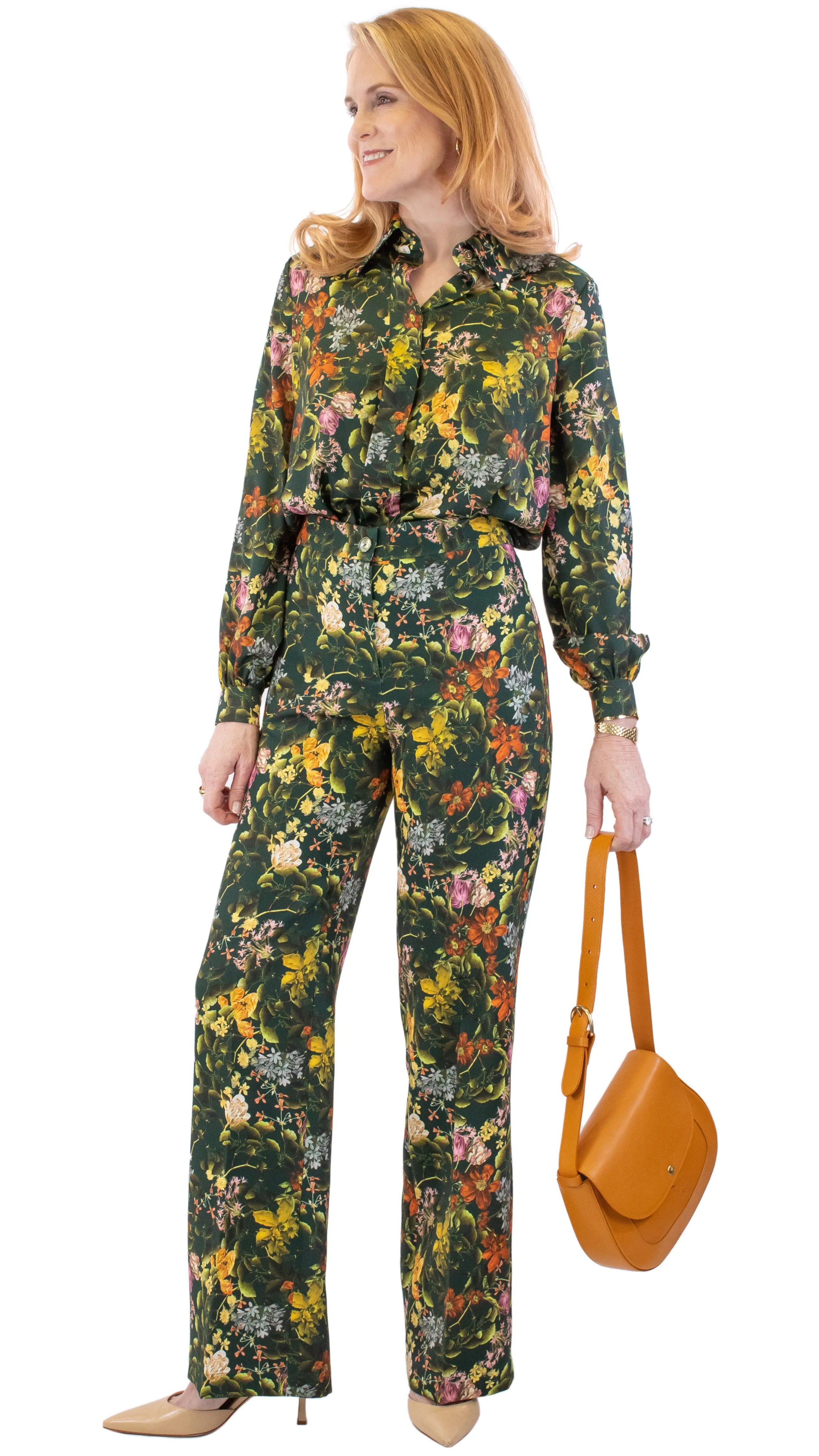 Floral Trouser - Green/Multi