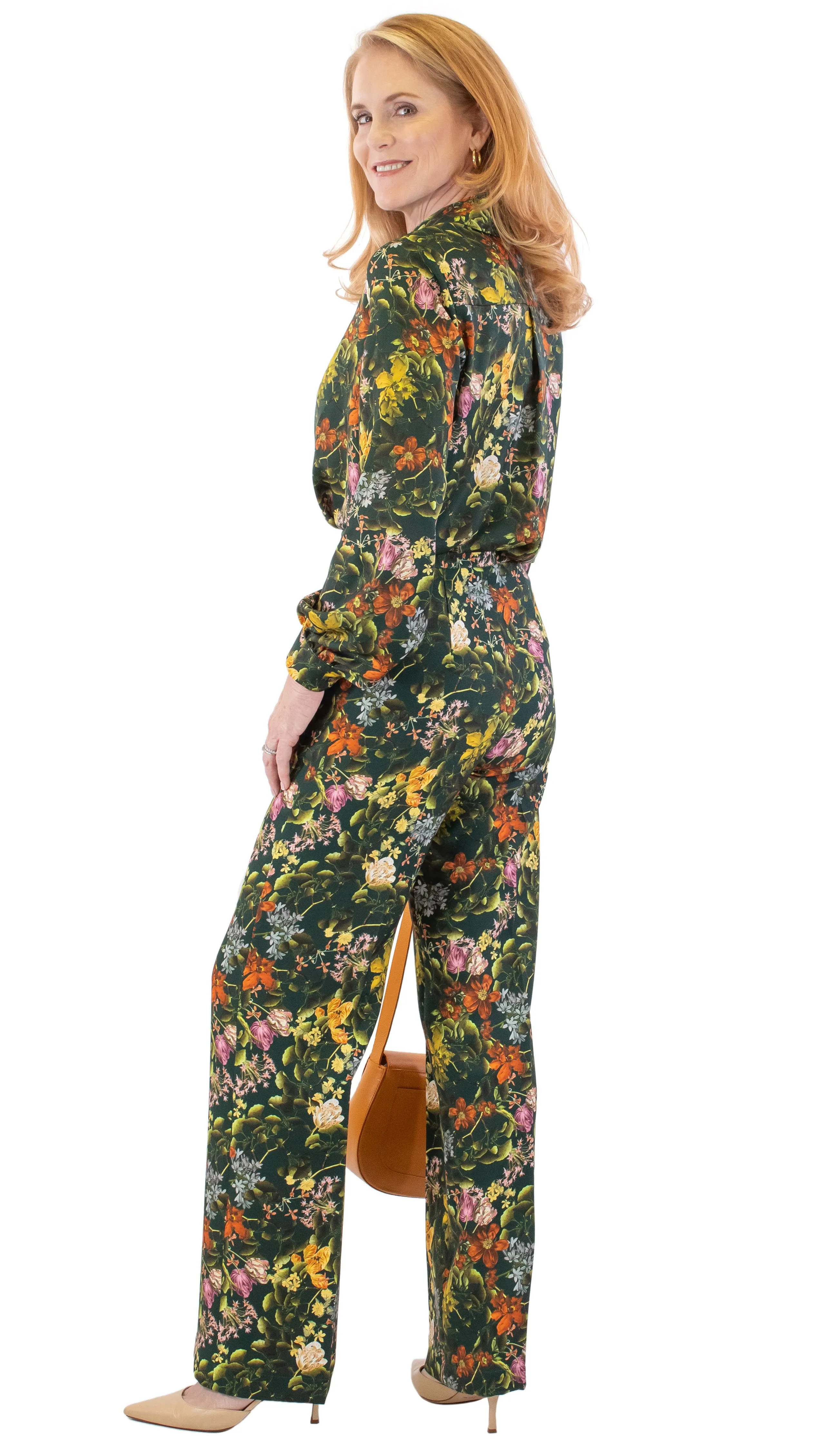 Floral Trouser - Green/Multi