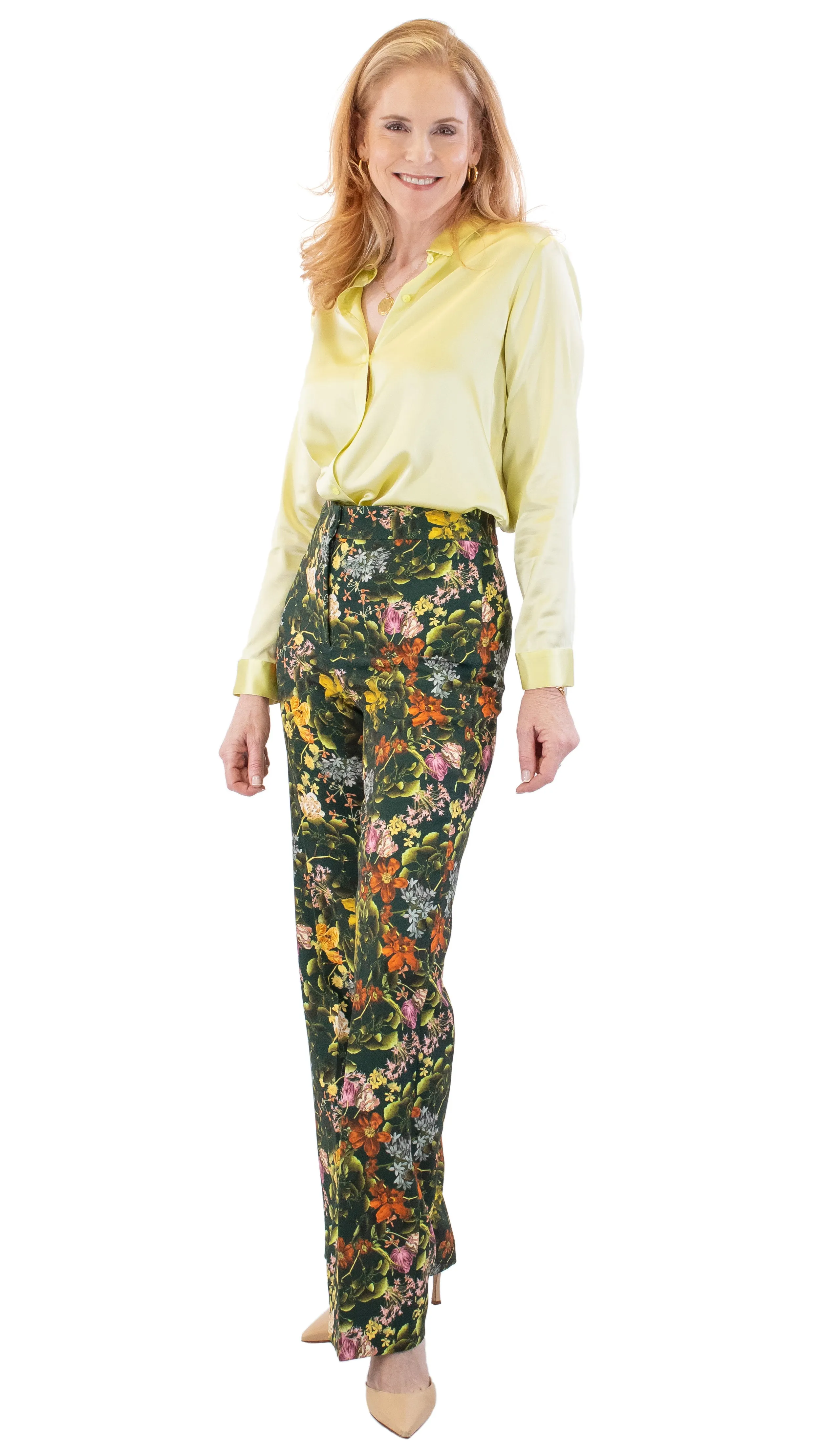 Floral Trouser - Green/Multi