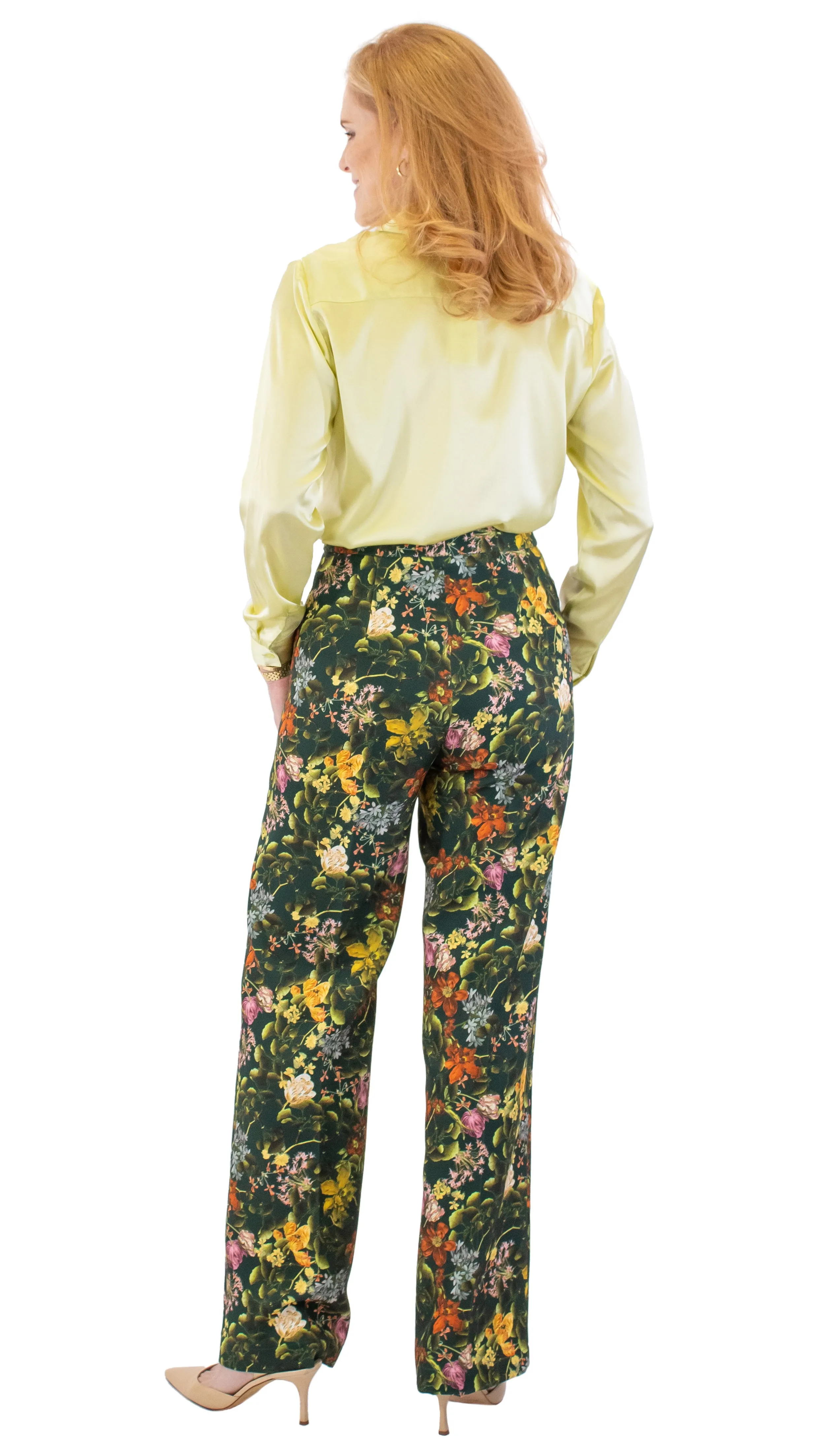 Floral Trouser - Green/Multi