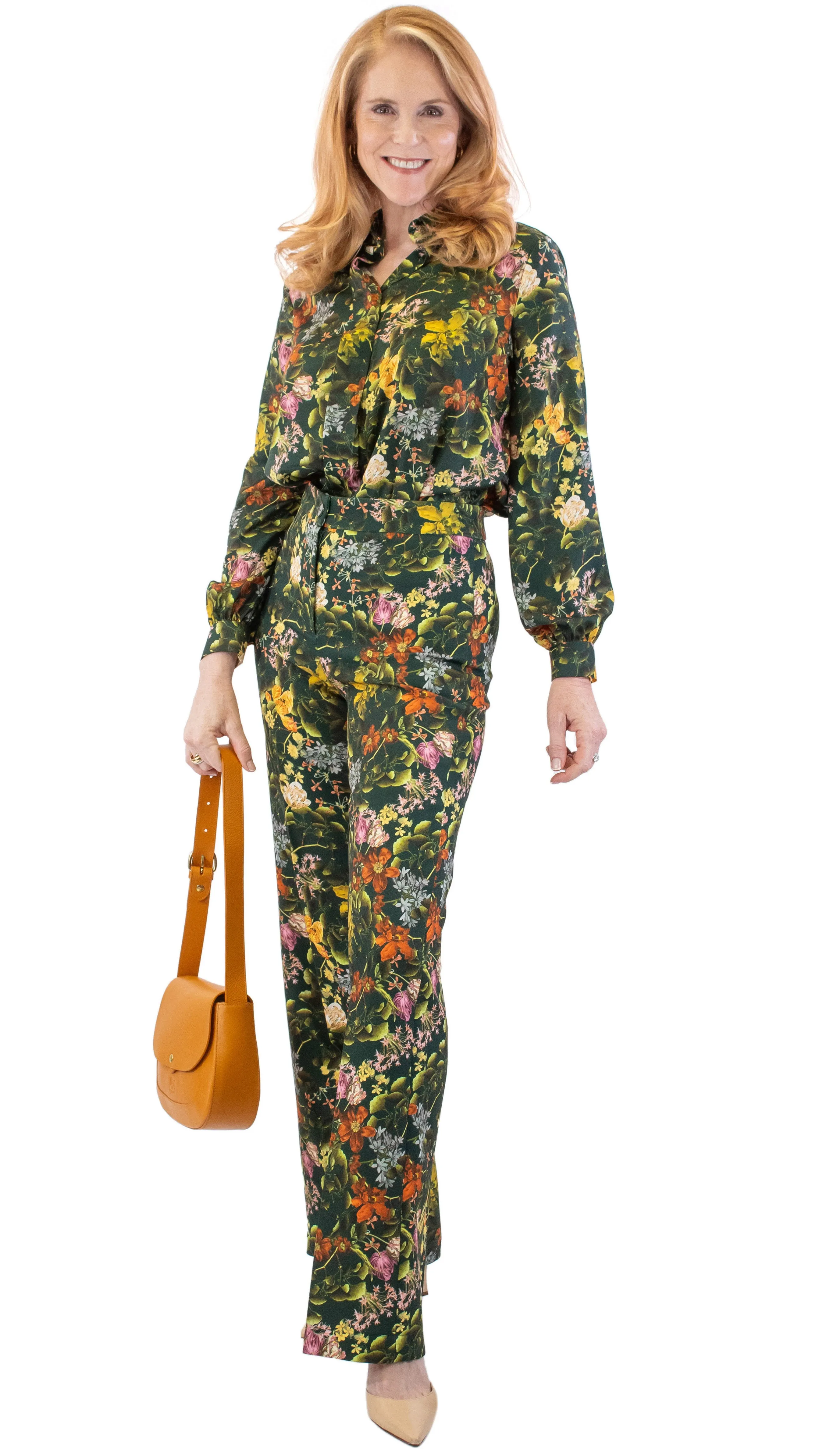 Floral Trouser - Green/Multi