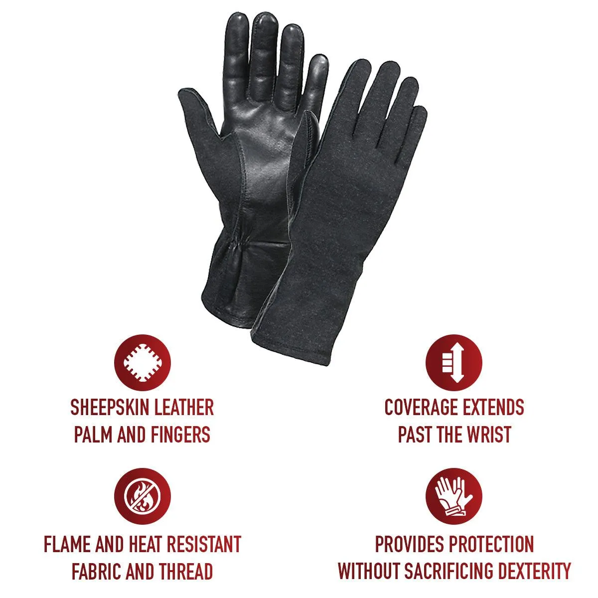 G.I. Type Flame & Heat Resistant Flight Gloves