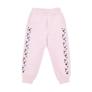 Girls Pink Cherry Joggers