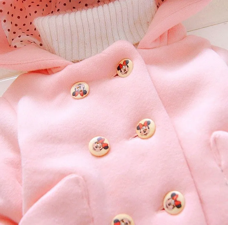 Girls warm coat winter jacket clothes for Newborn girl baby