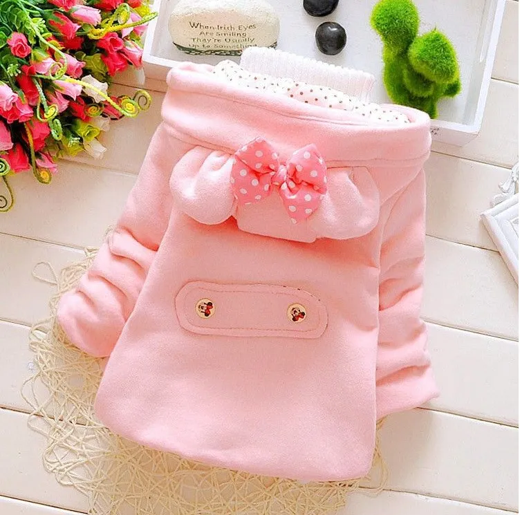 Girls warm coat winter jacket clothes for Newborn girl baby