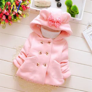 Girls warm coat winter jacket clothes for Newborn girl baby