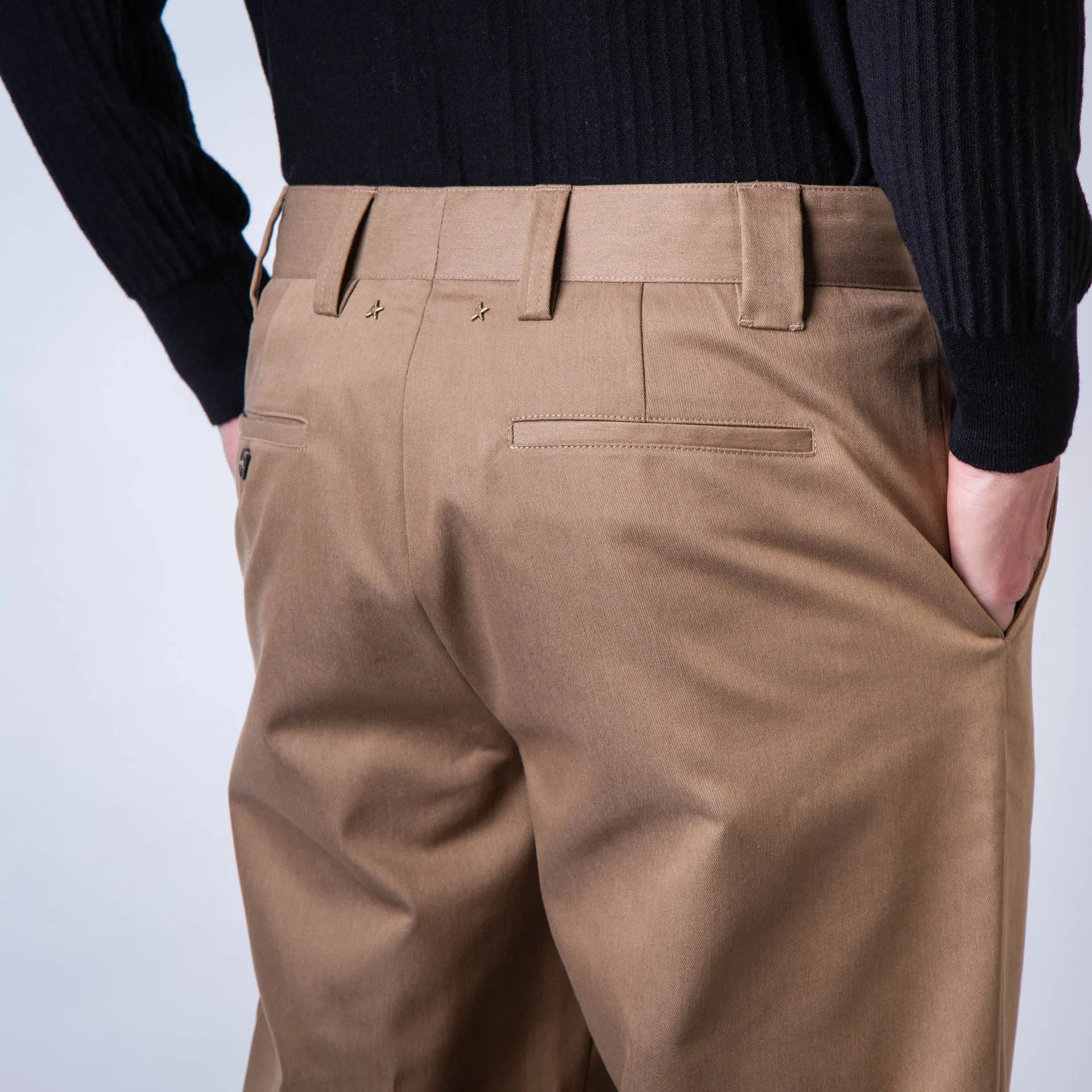 GOLDEN GOOSE TROUSERS GMP01190.P000786 15369 KHAKI