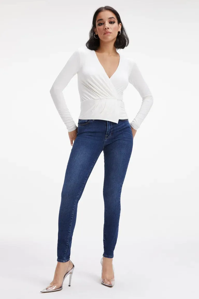 Good Touch Wrap Top Ivory