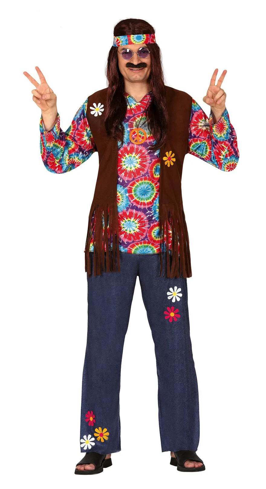 Good Vibes Hippie Costume Adult