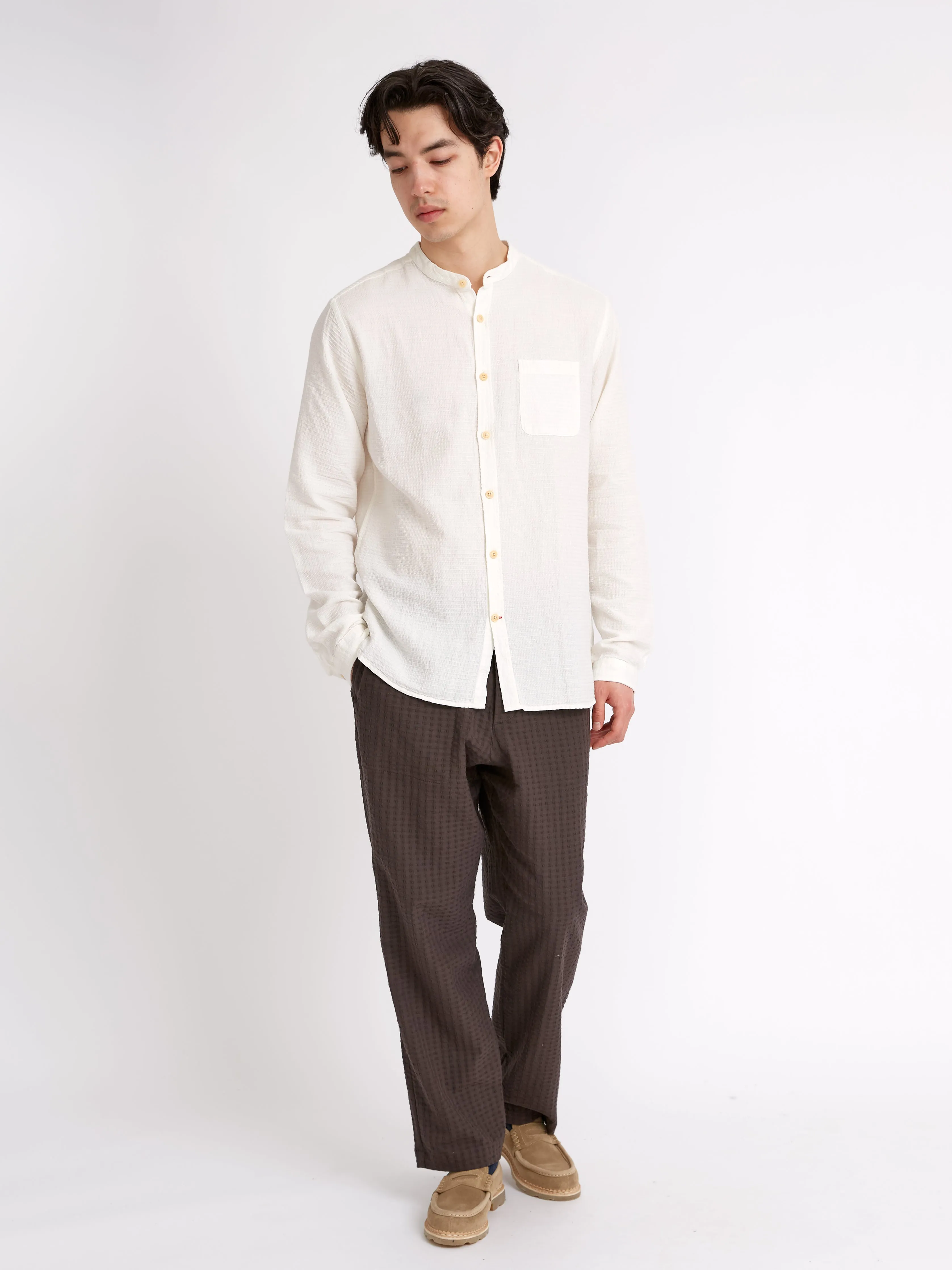 Grandad Shirt Haston Cream