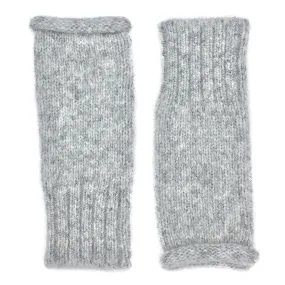 Gray Essential Knit Alpaca Gloves by SLATE   SALT