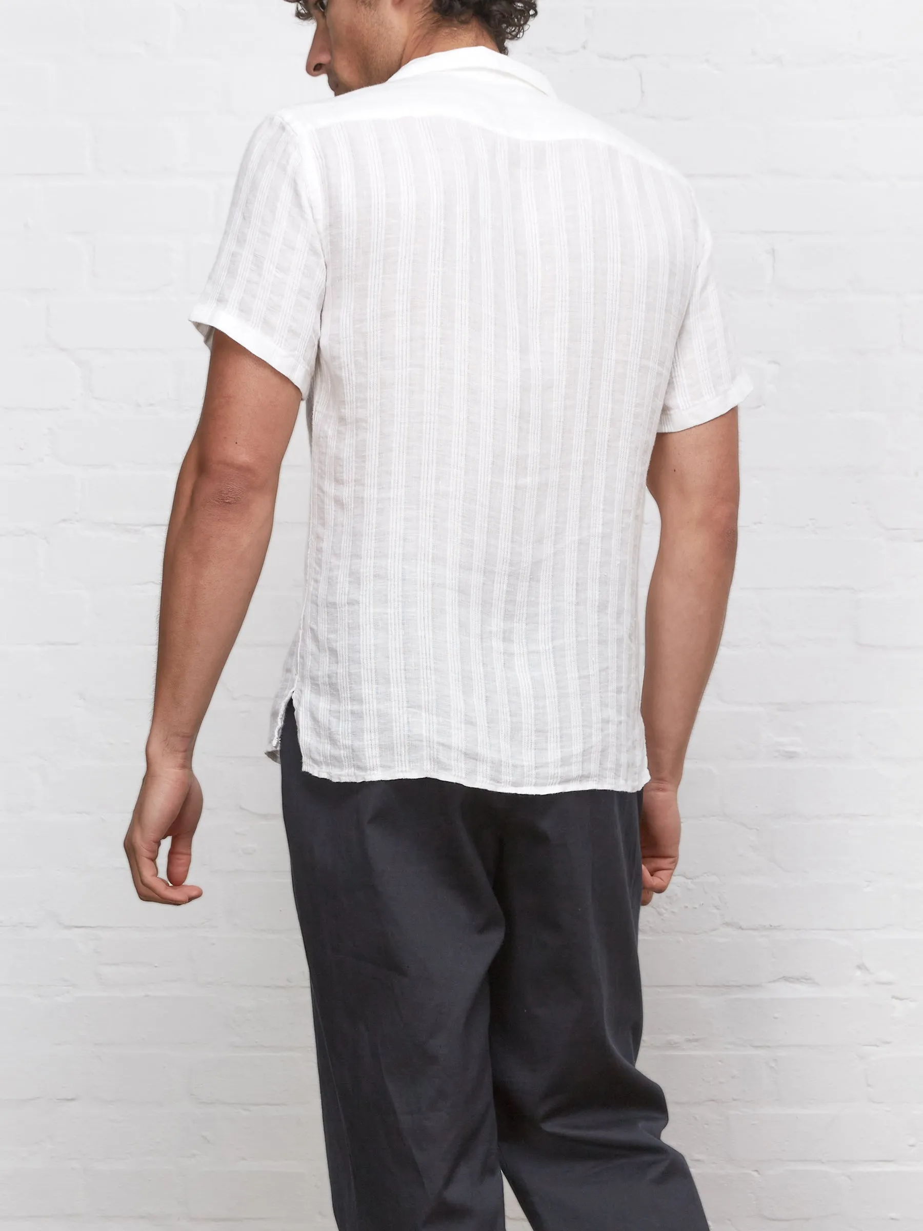 Havana Short Sleeve Shirt Arnold White