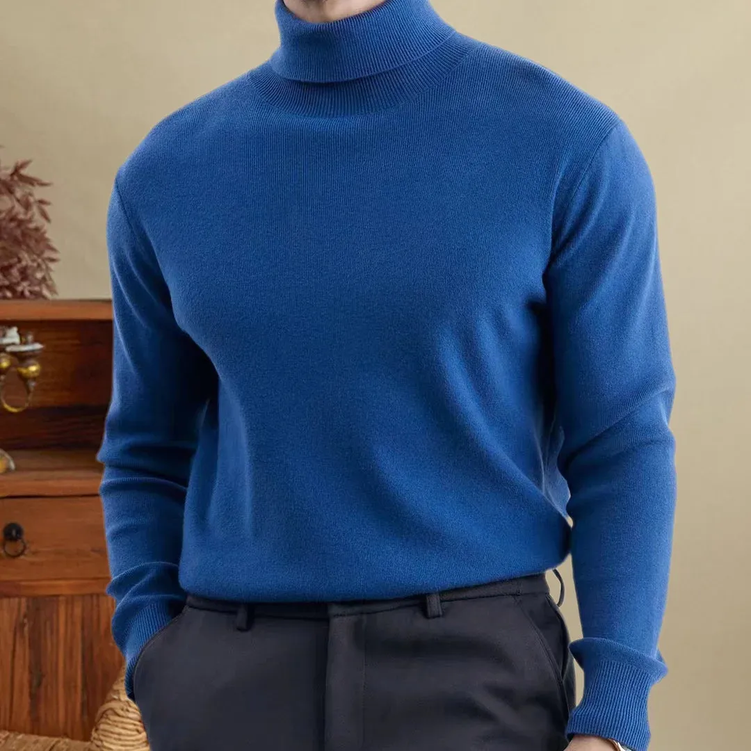 High-turtleneck classic sweater