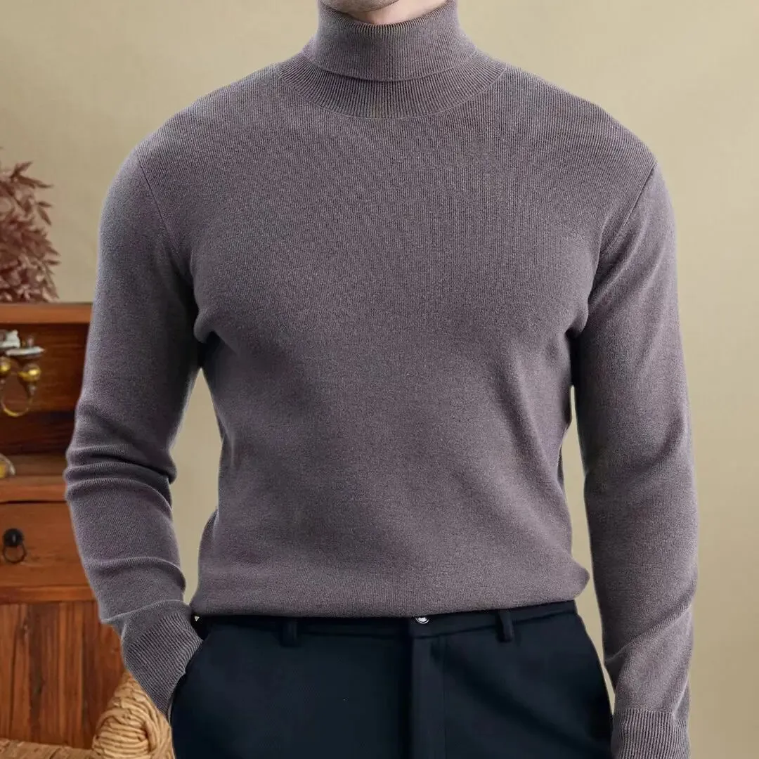 High-turtleneck classic sweater