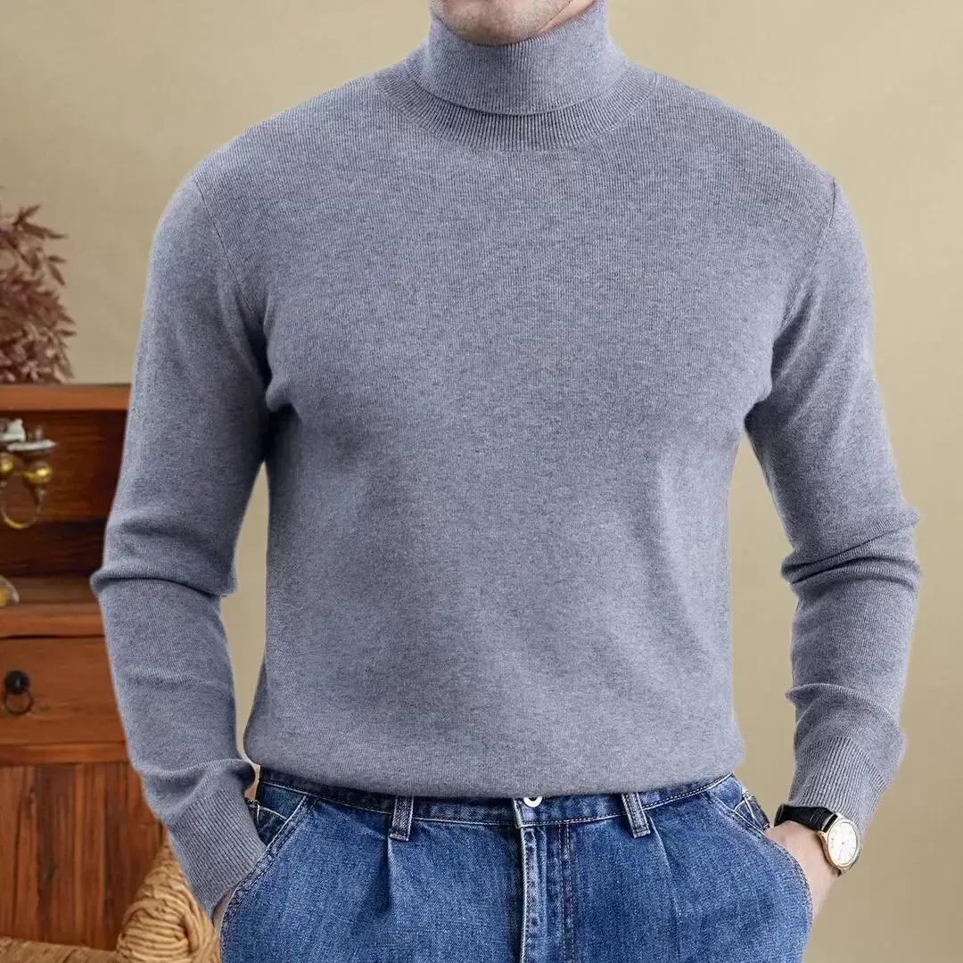 High-turtleneck classic sweater