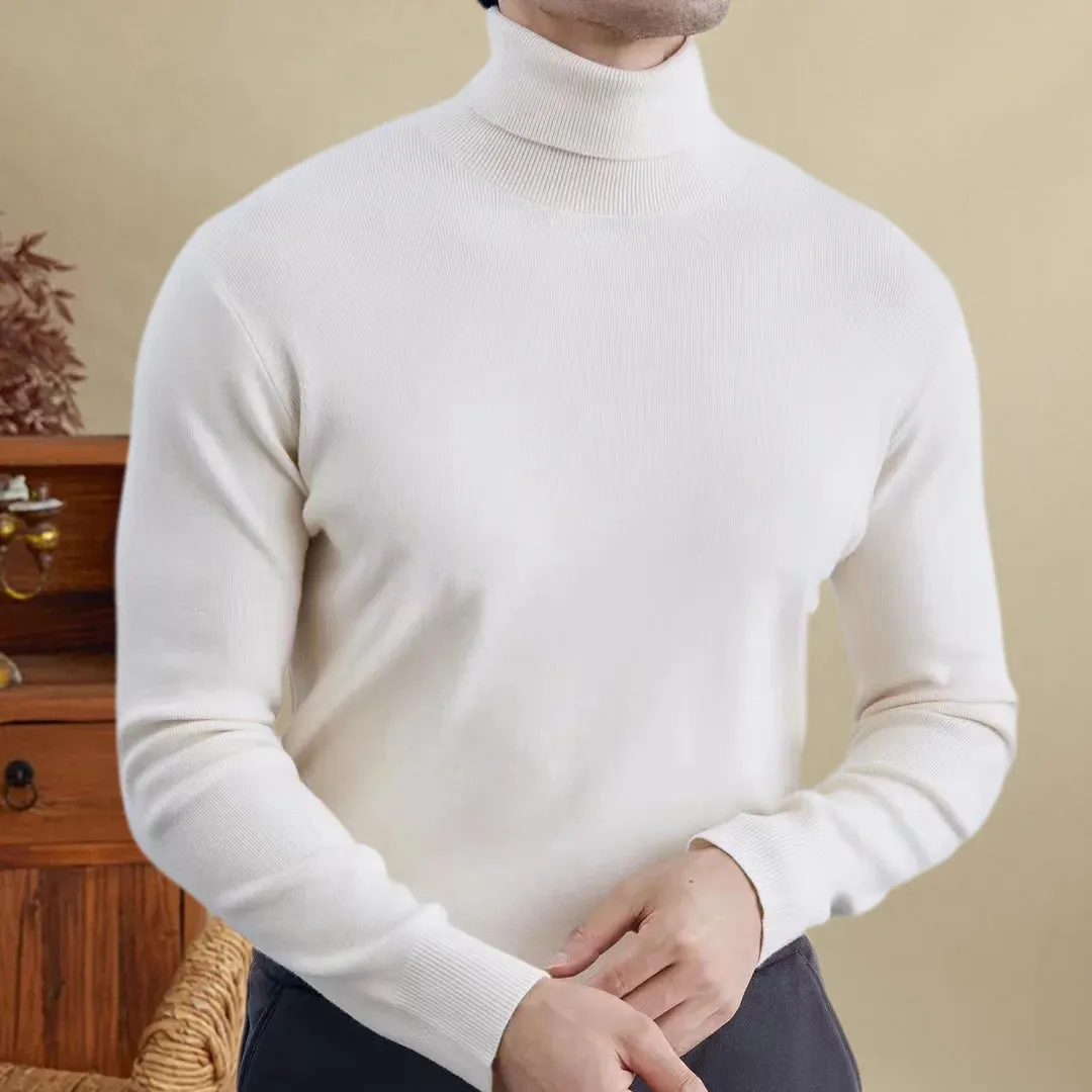 High-turtleneck classic sweater