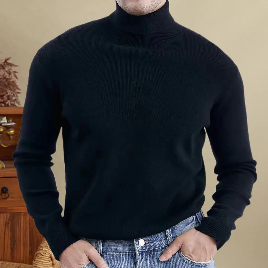 High-turtleneck classic sweater