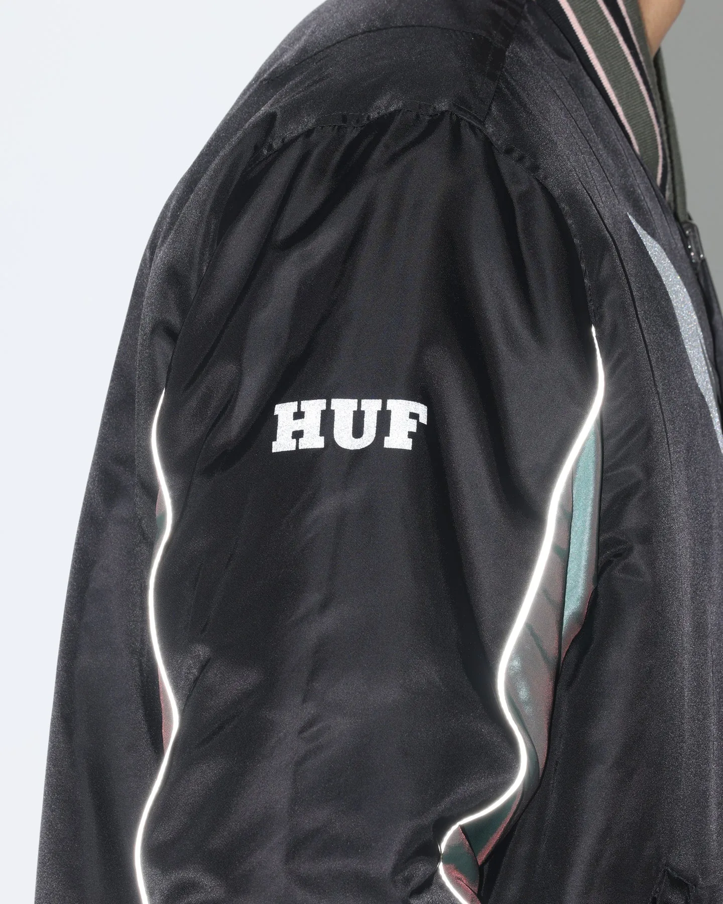 HUF X Playboy Reversible Bomber Jacket Black