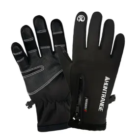 HUNTRANGE A022 Outdoor Waterproof Touch Screen Riding Keep Warm Gloves, Size: XL(Black)