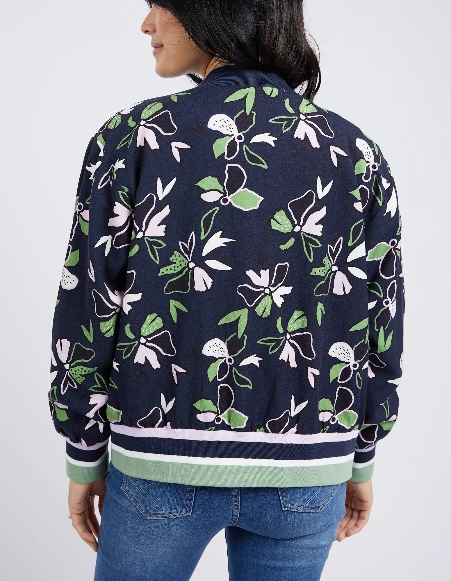 Idyll Floral Print Bomber Jacket