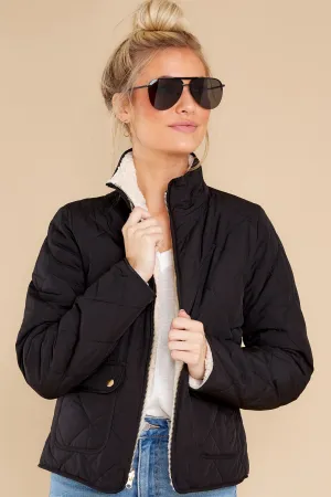 Irresistible Feeling Black Reversible Jacket