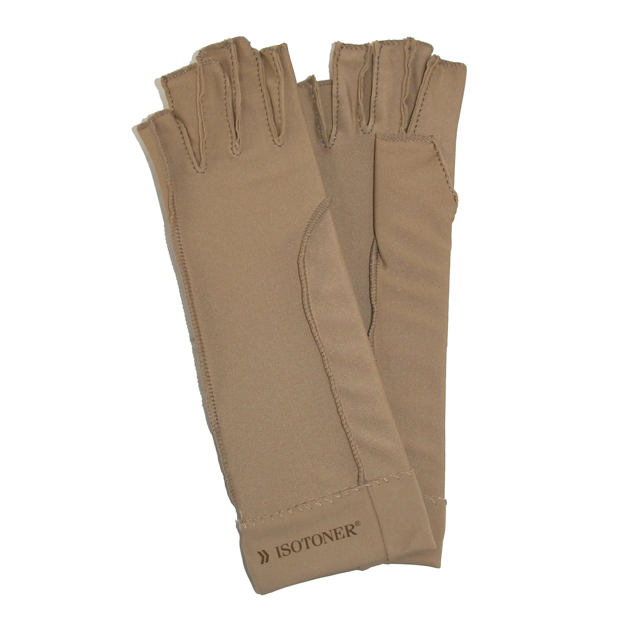 Isotoner Therapeutic Compression Fingerless Gloves (Pack of 2)