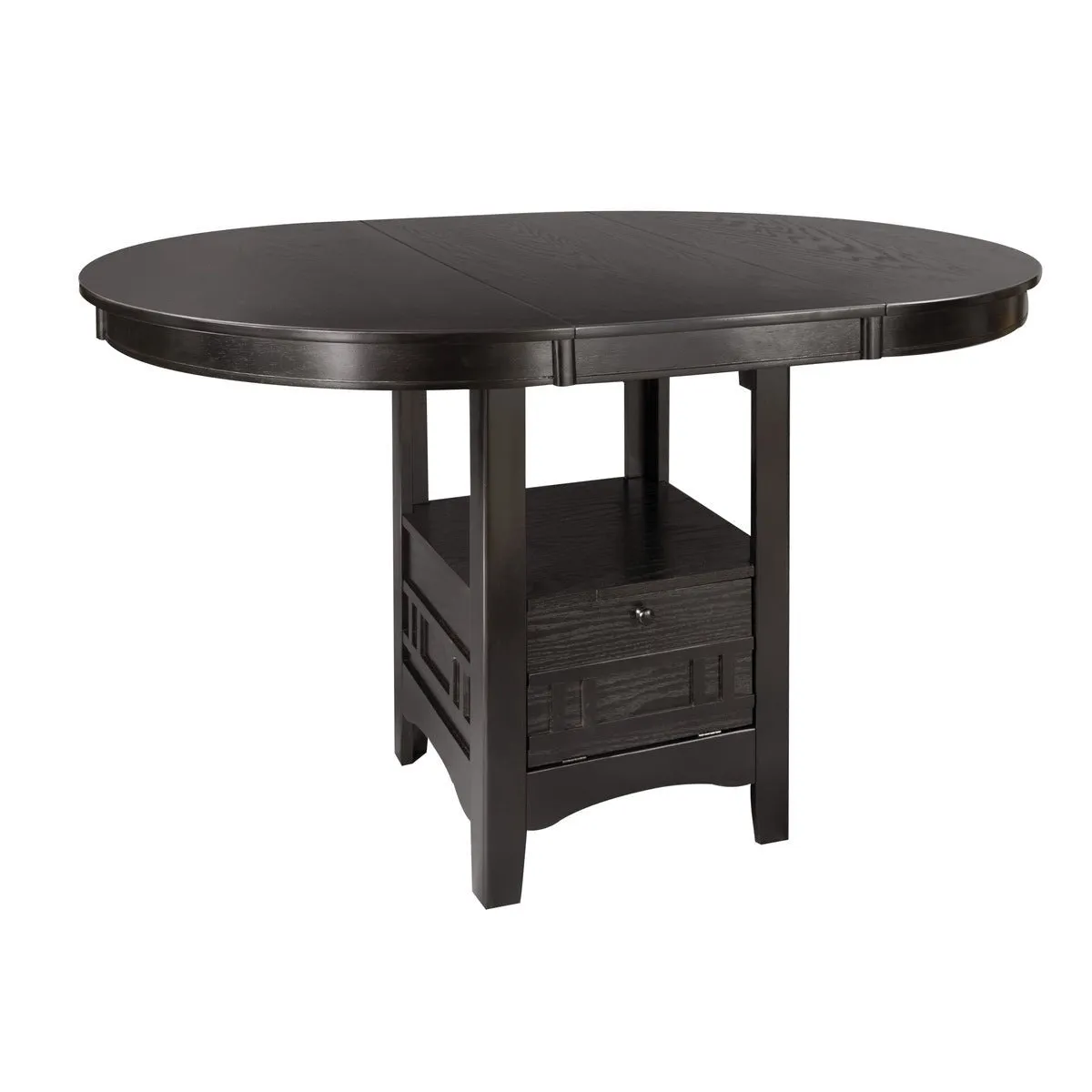 Junipero Round Counter Height Table with Storage Base