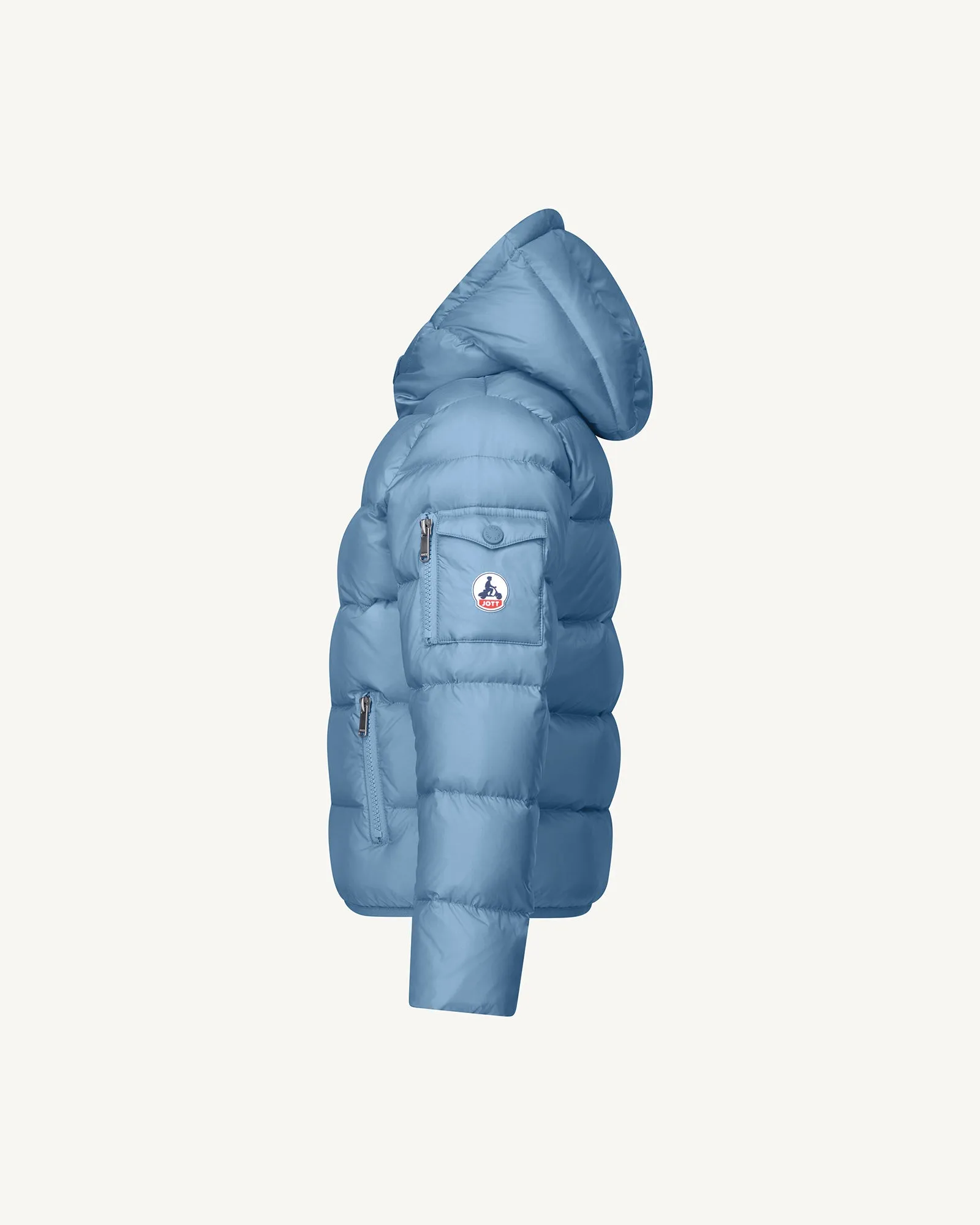 Kazan kids' Extreme Cold hooded down jacket Washed blue