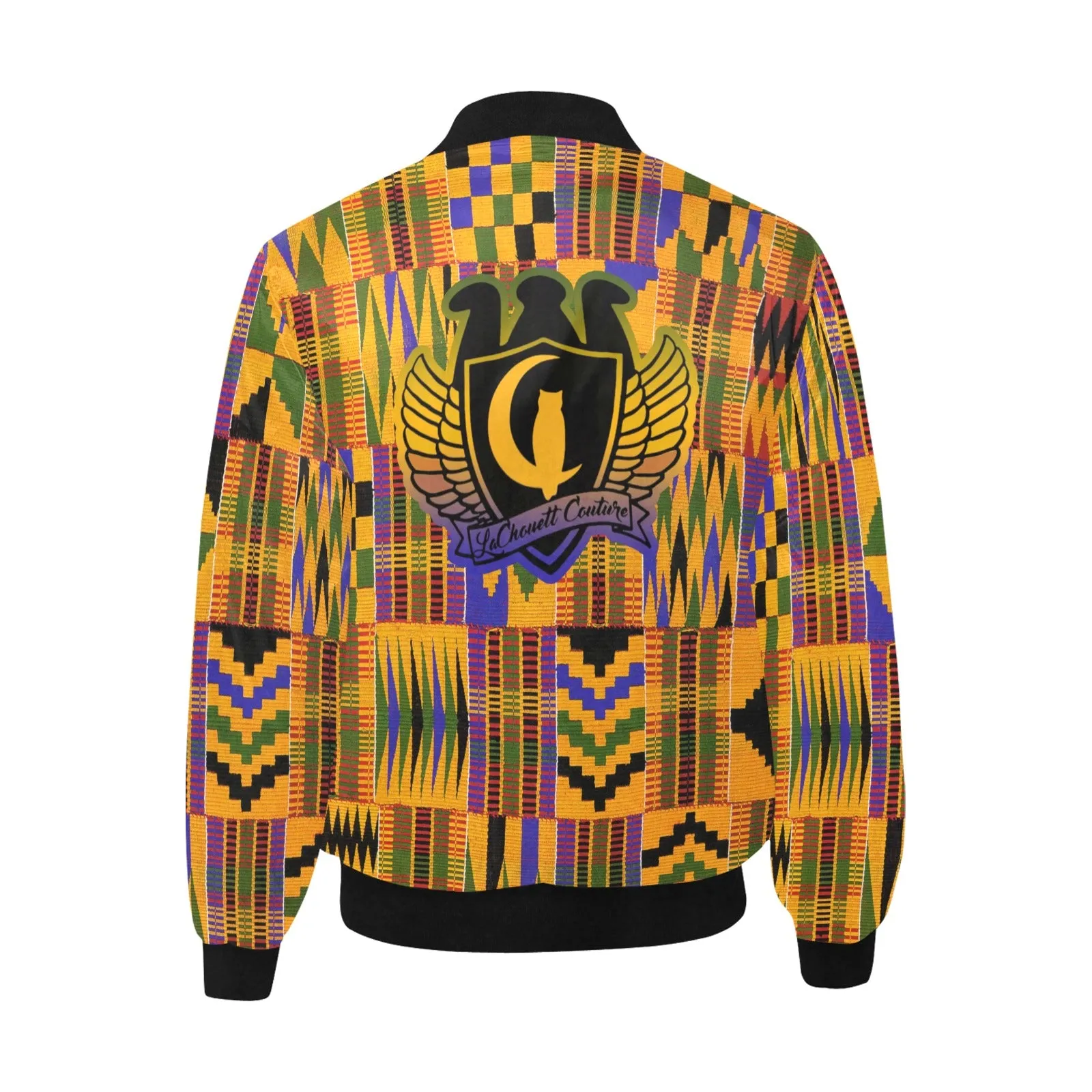 KENTE ATEF All Over Print Quilted Bomber Jacket for Men