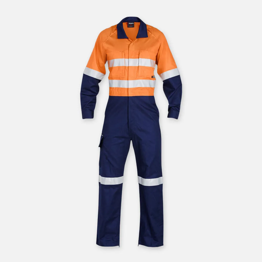 King Gee Workcool 2 Hi-Vis Reflective Two Tone Work Overalls (K51540)