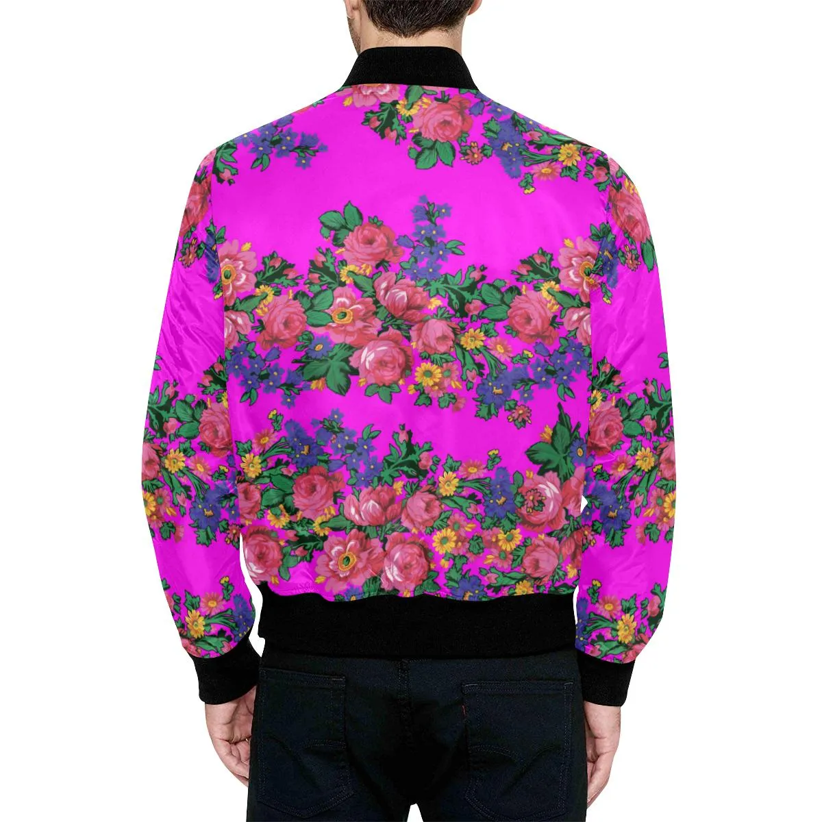 Kokum's Revenge Blush Unisex Heavy Bomber Jacket with Quilted Lining