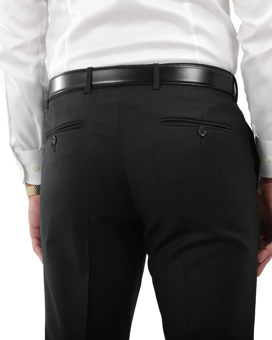 Lanificio F.Lli Cerruti Black Suit Trousers