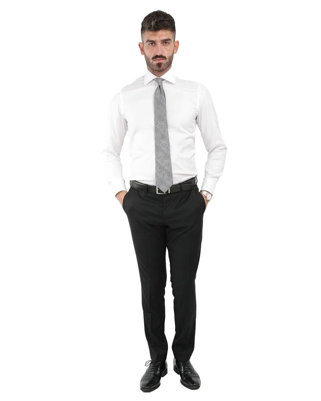 Lanificio F.Lli Cerruti Black Suit Trousers