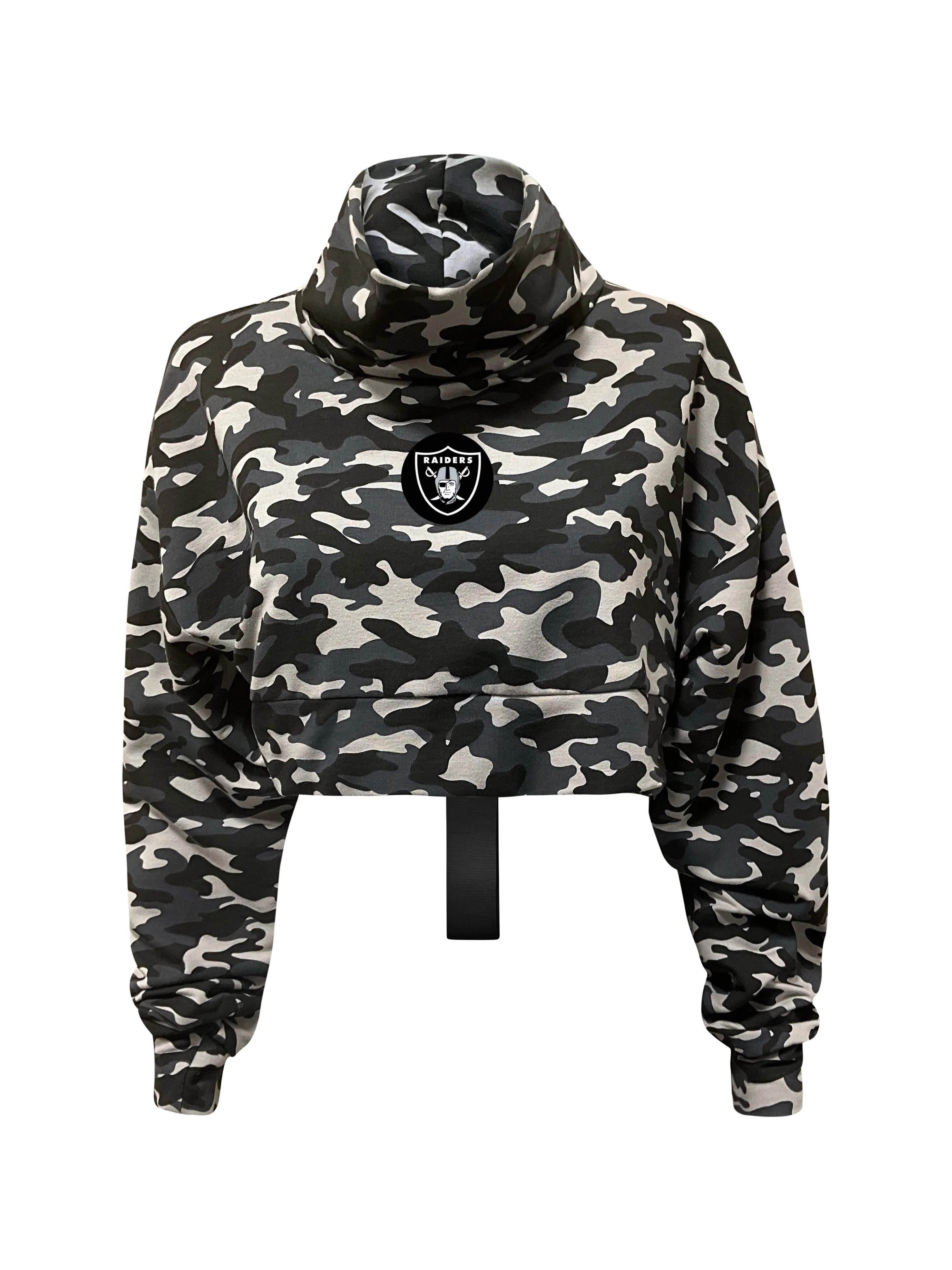 Las Vegas Raiders Crop Camo Sweatshirt