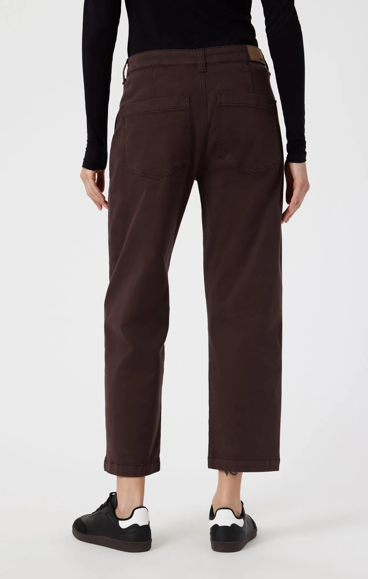 LAUREN STRAIGHT CHINO IN CURRANT CASUAL TWILL