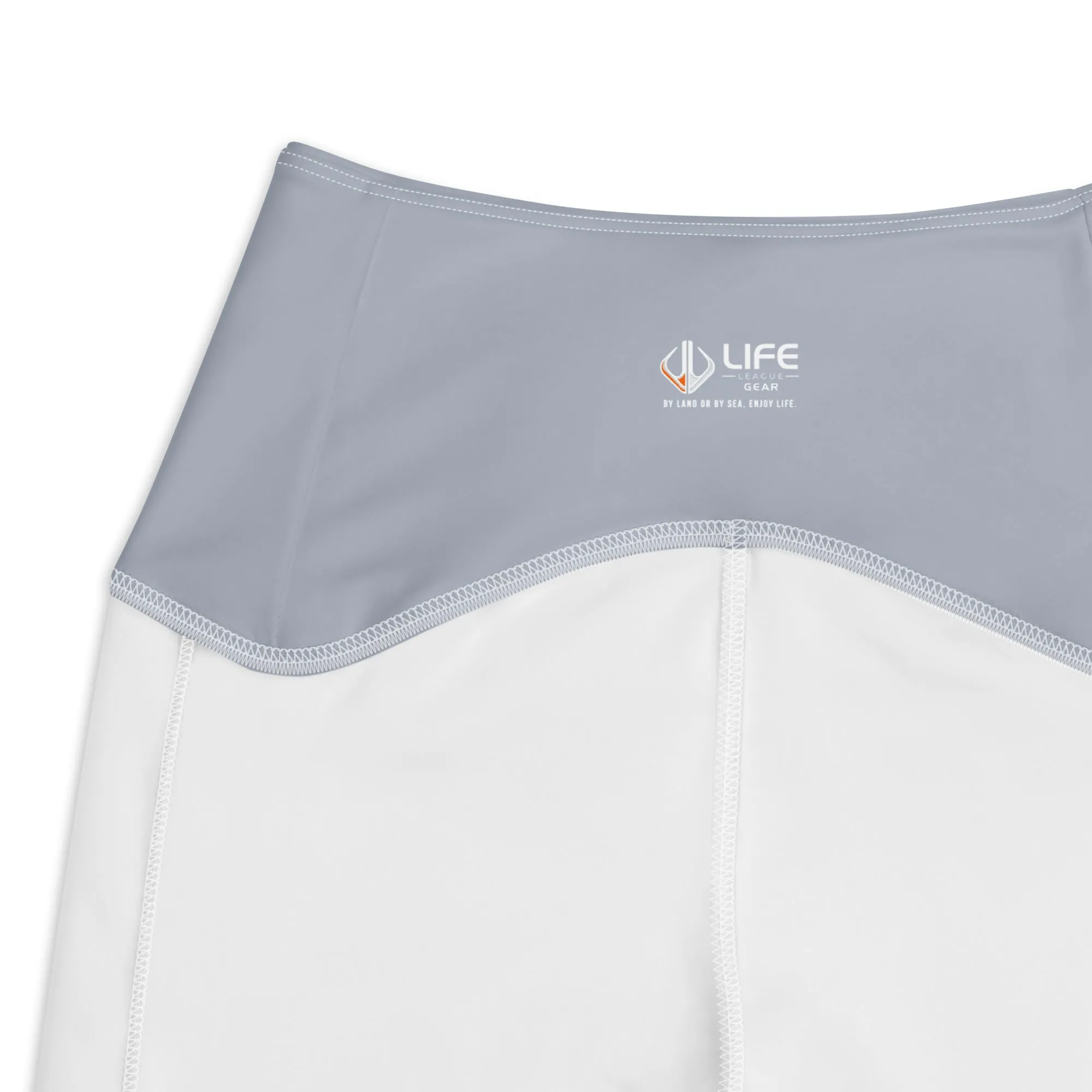 Life League Gear - Women's Leggings with Pockets - "ADAPT" STEALTH GREY / COOL GREY