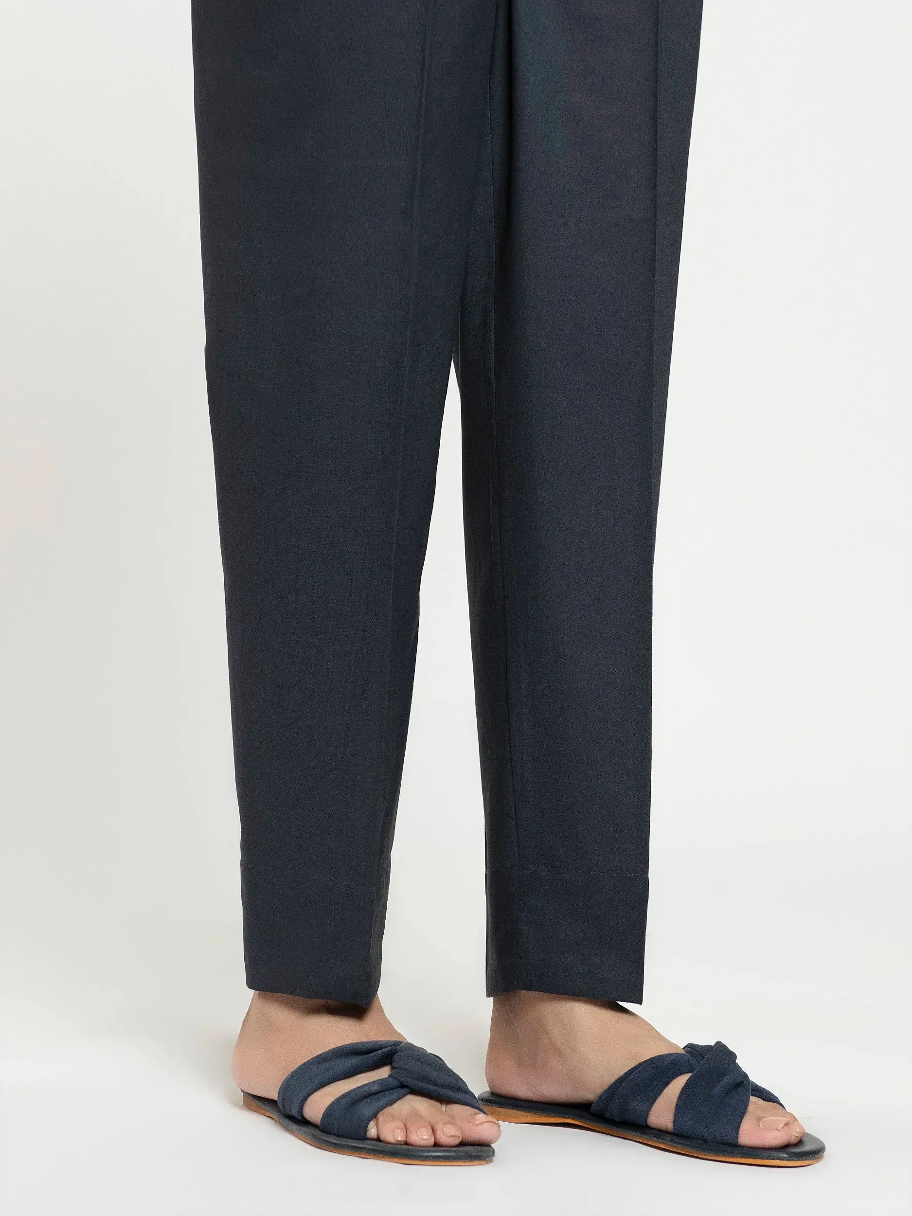 Limelight Navy Blue Plain Cambric Trouser (P6045TR)