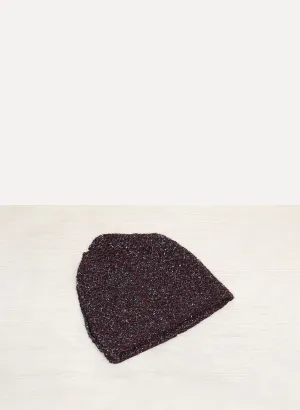 Linen Cotton Bordeaux Indigo Beanie