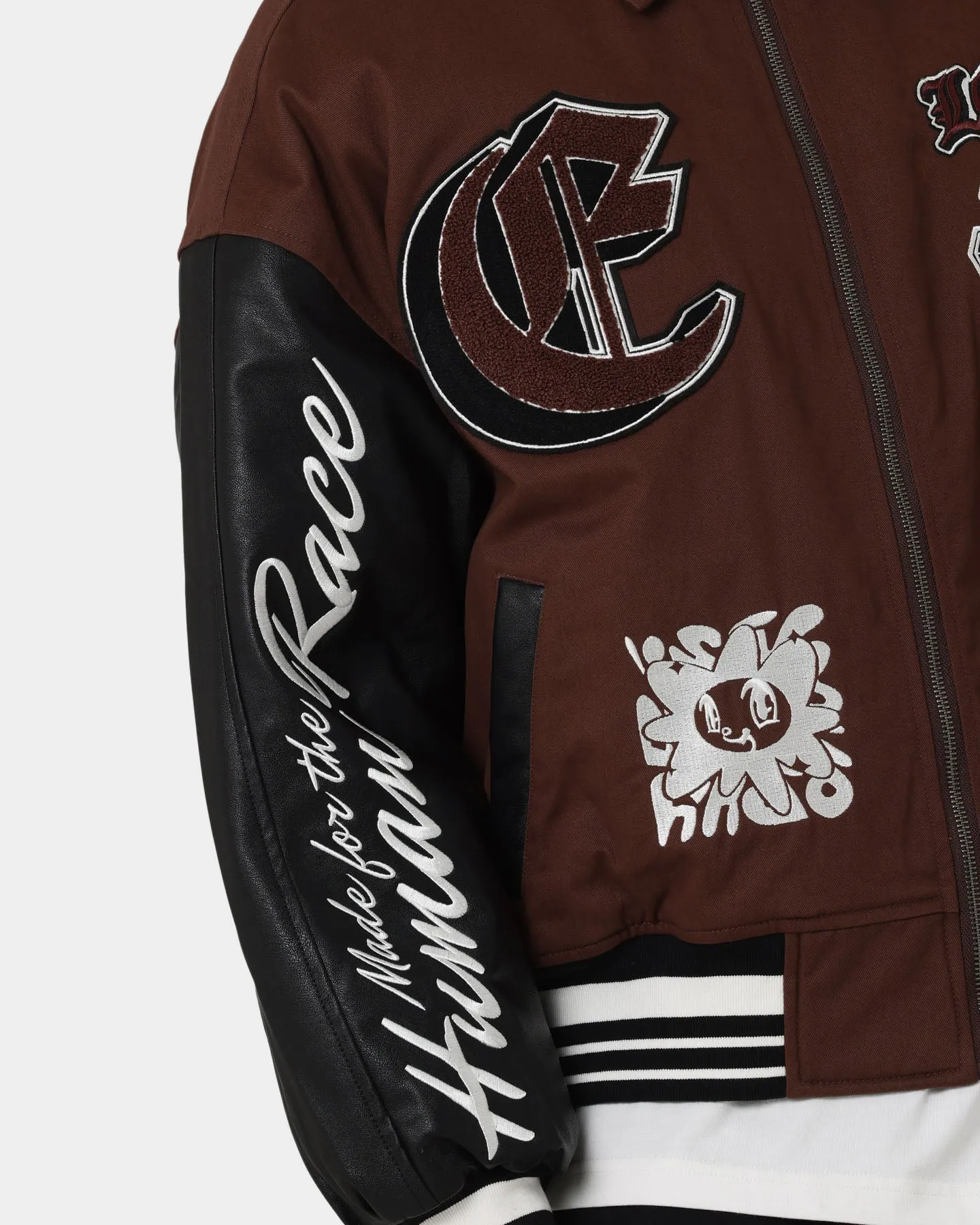 Loiter Ethereal Varsity Jacket Brown