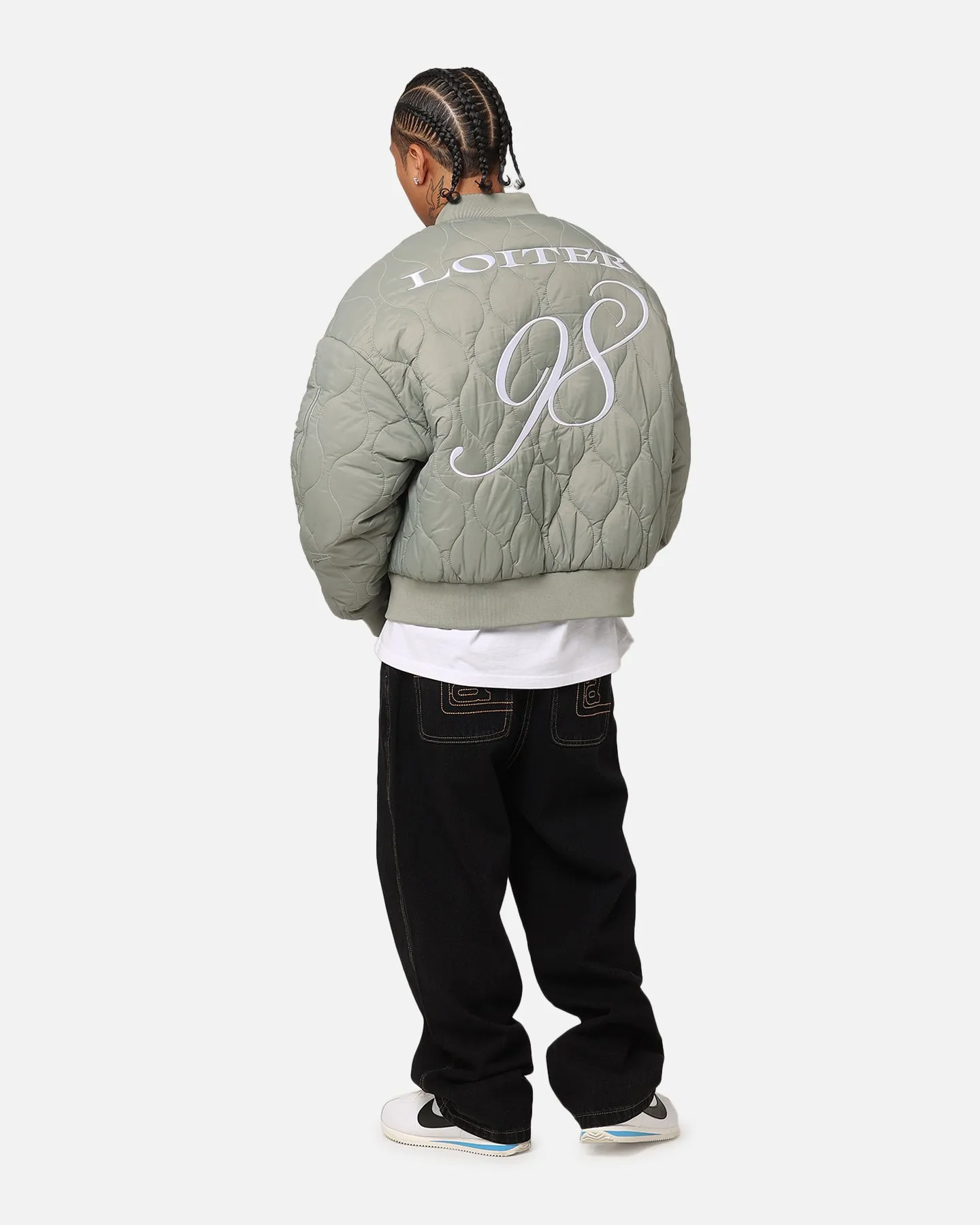 Loiter Kraven Reversible Bomber Jacket Green