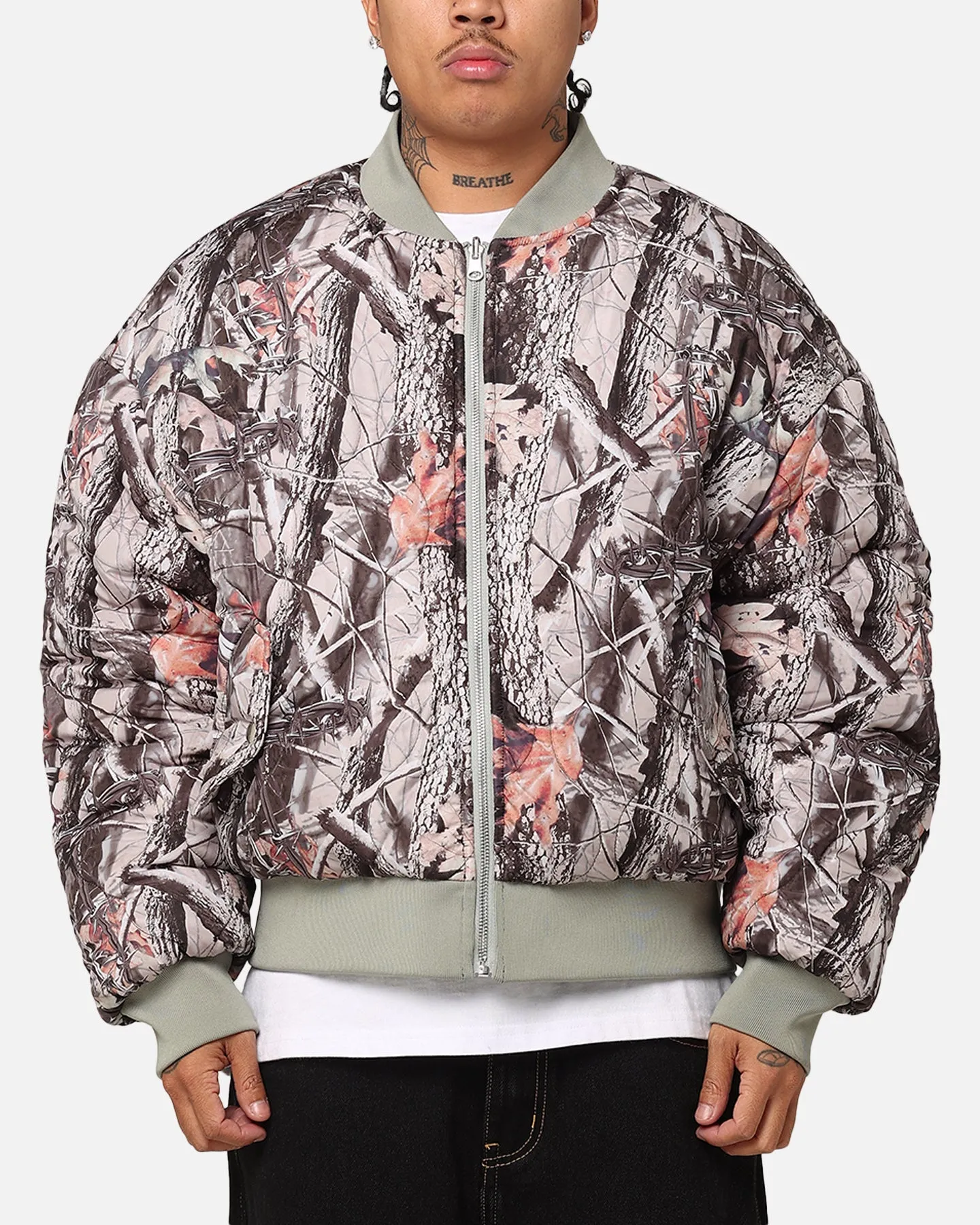 Loiter Kraven Reversible Bomber Jacket Green