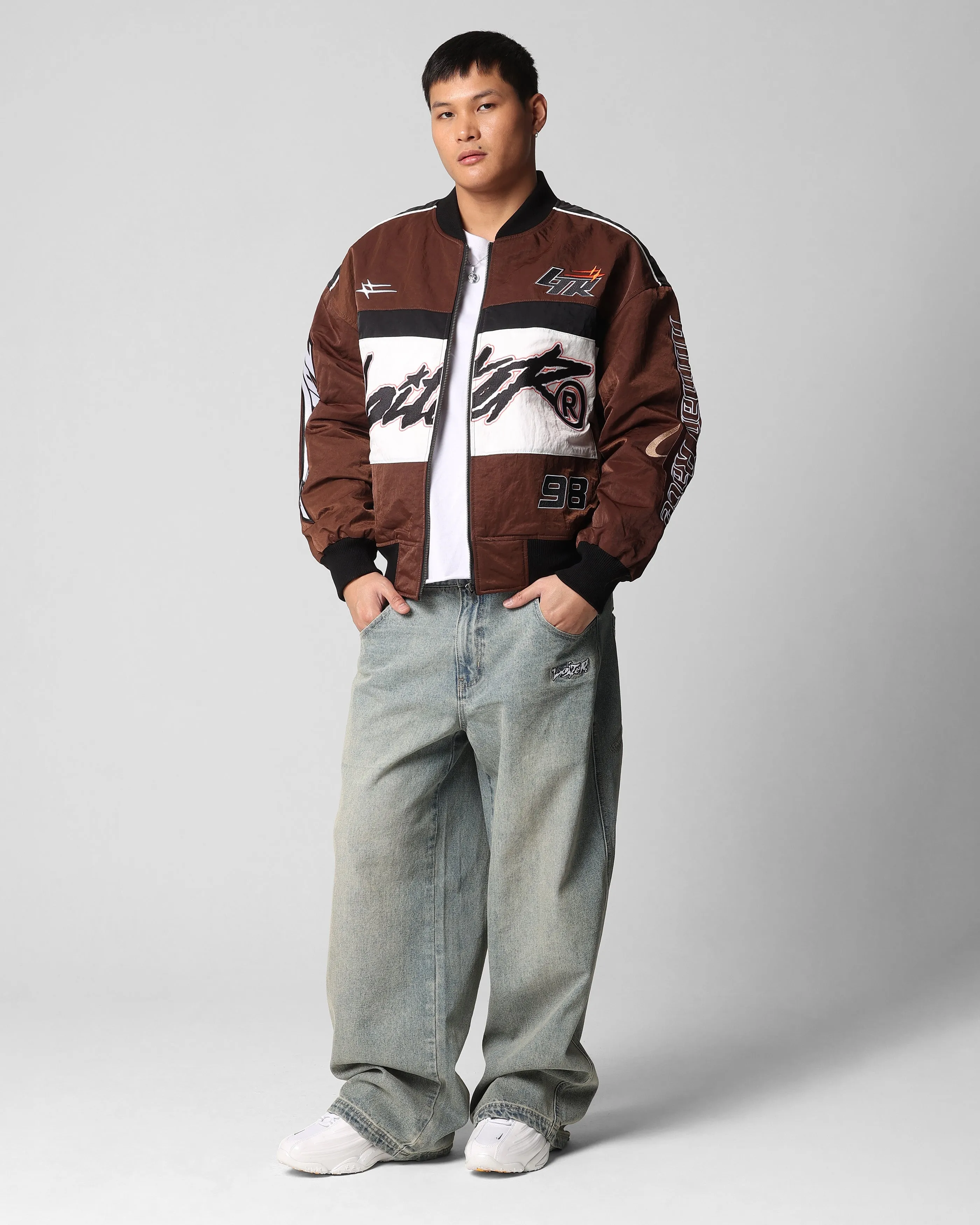 Loiter Racer Motor Jacket Brown