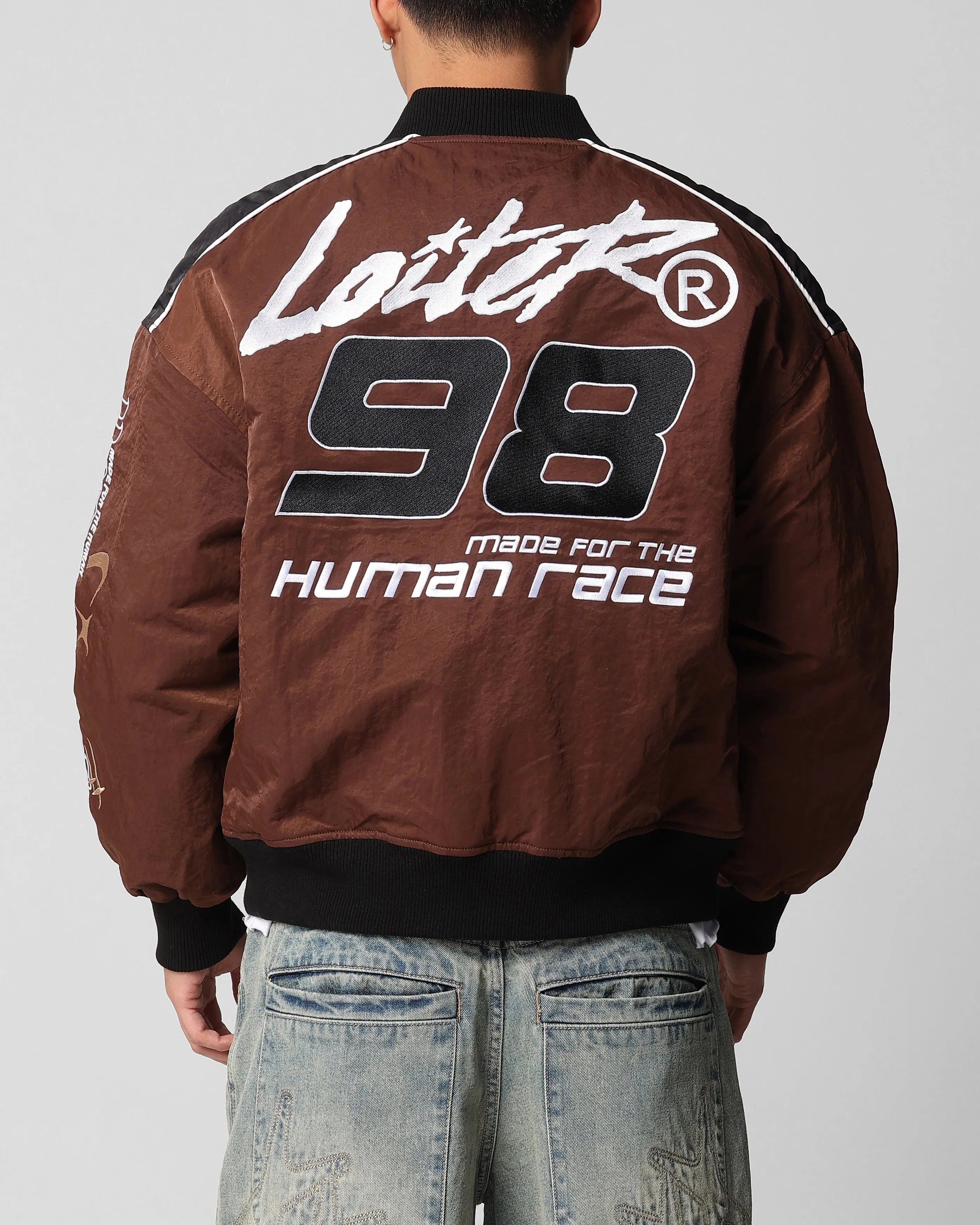 Loiter Racer Motor Jacket Brown