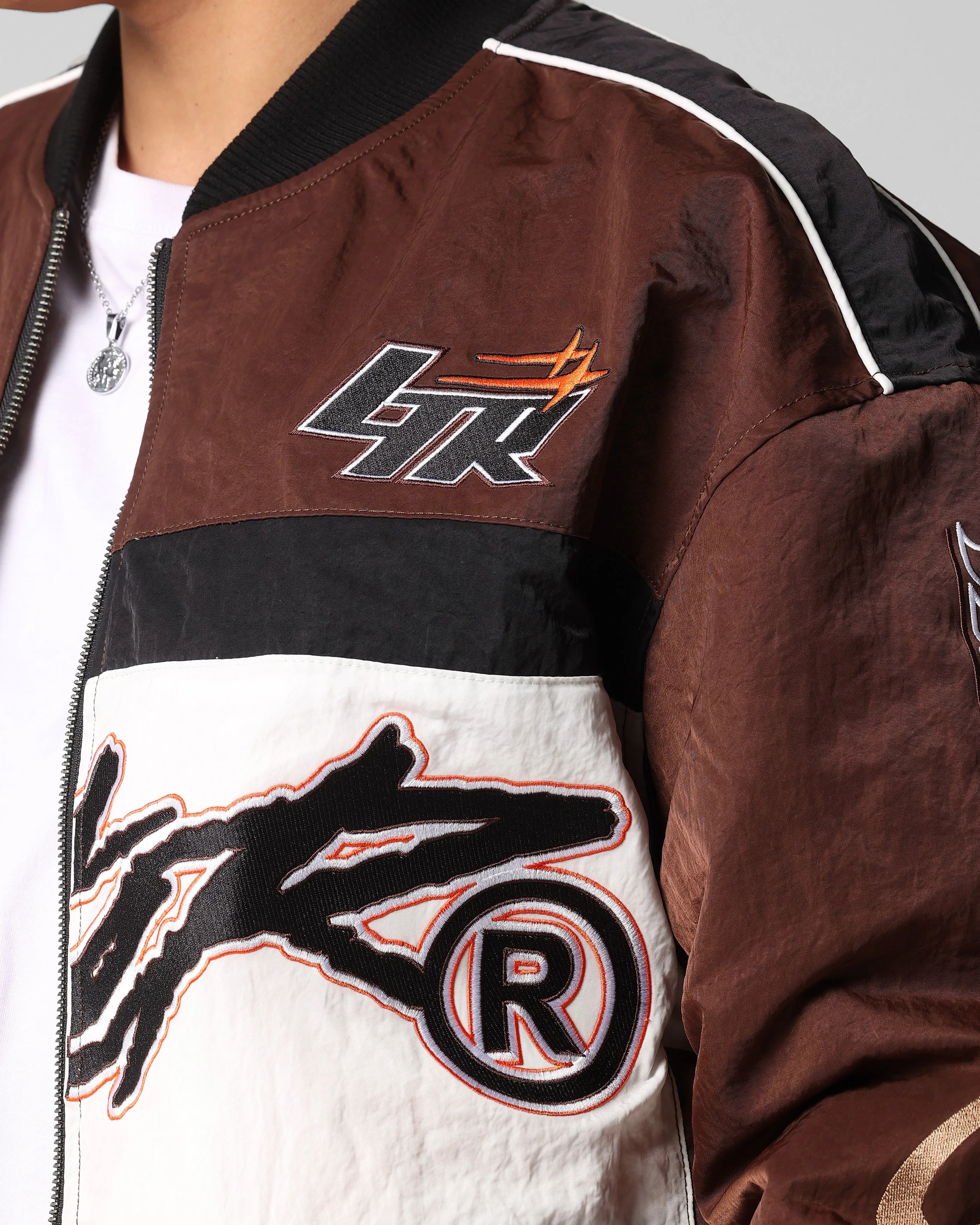 Loiter Racer Motor Jacket Brown