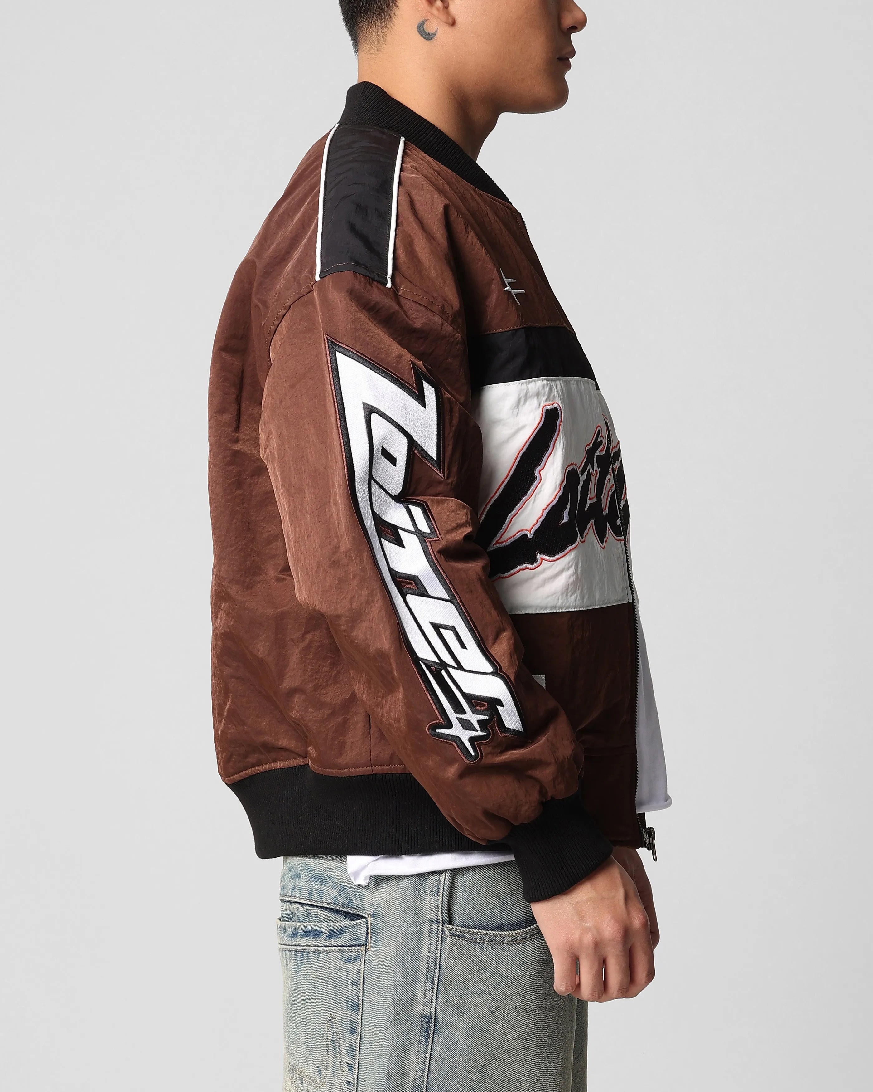 Loiter Racer Motor Jacket Brown