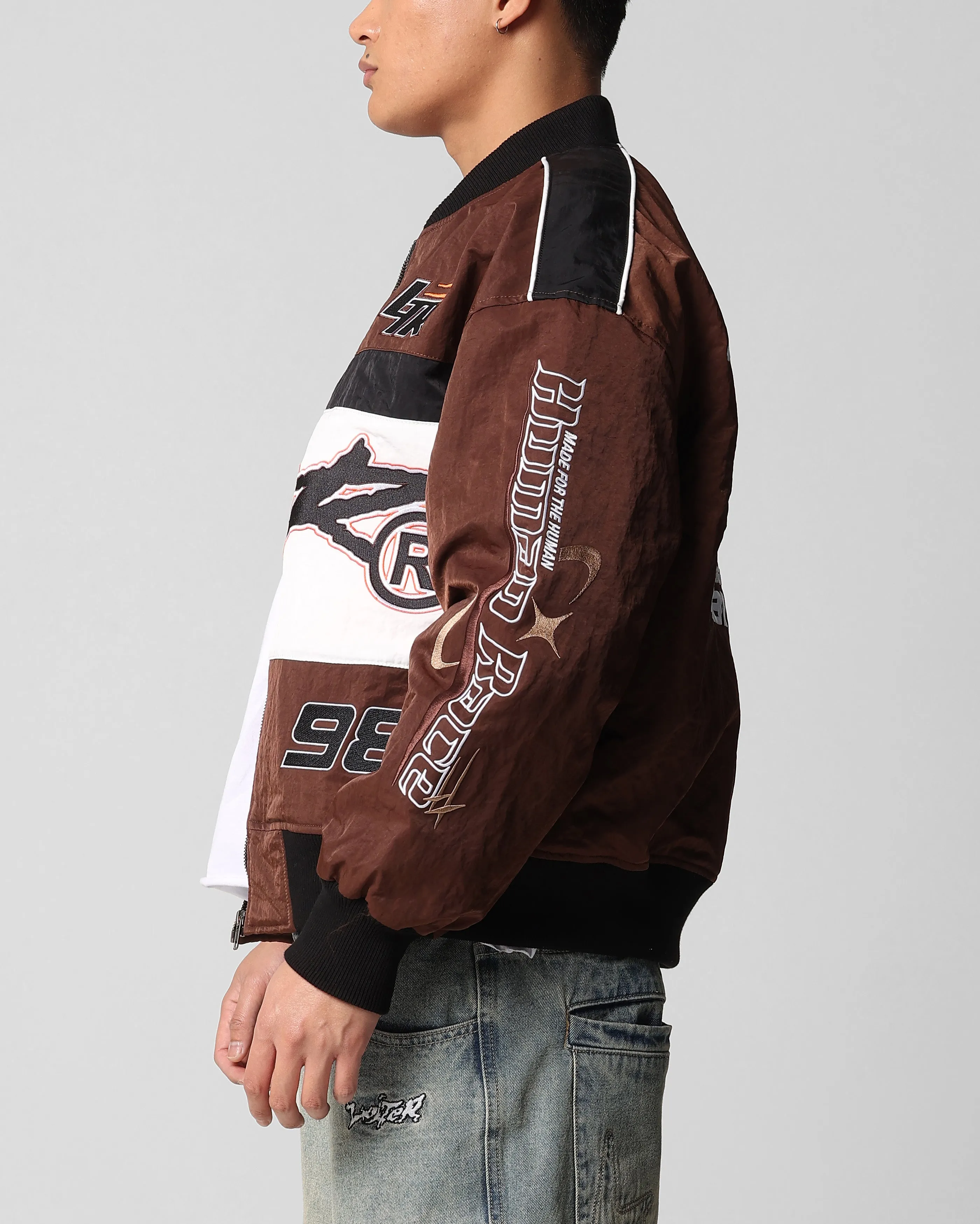 Loiter Racer Motor Jacket Brown